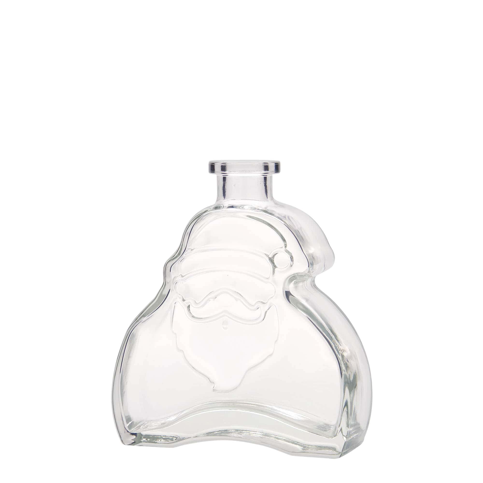 200 ml skleněná lahvička 'Santa Claus', hrdlo: korek
