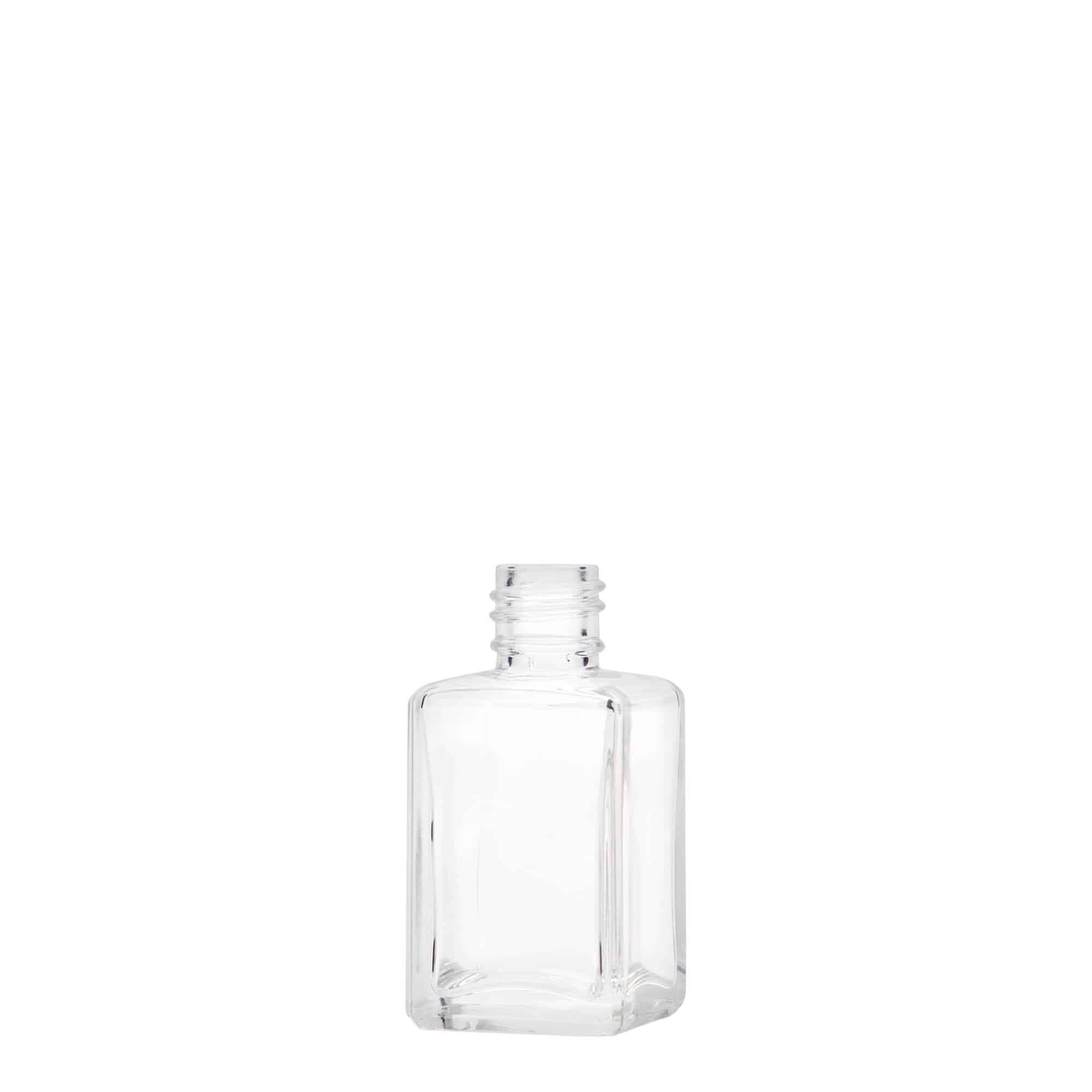 30 ml skleněná lahvička „Tamme“, čtvercová, hrdlo: PP 18
