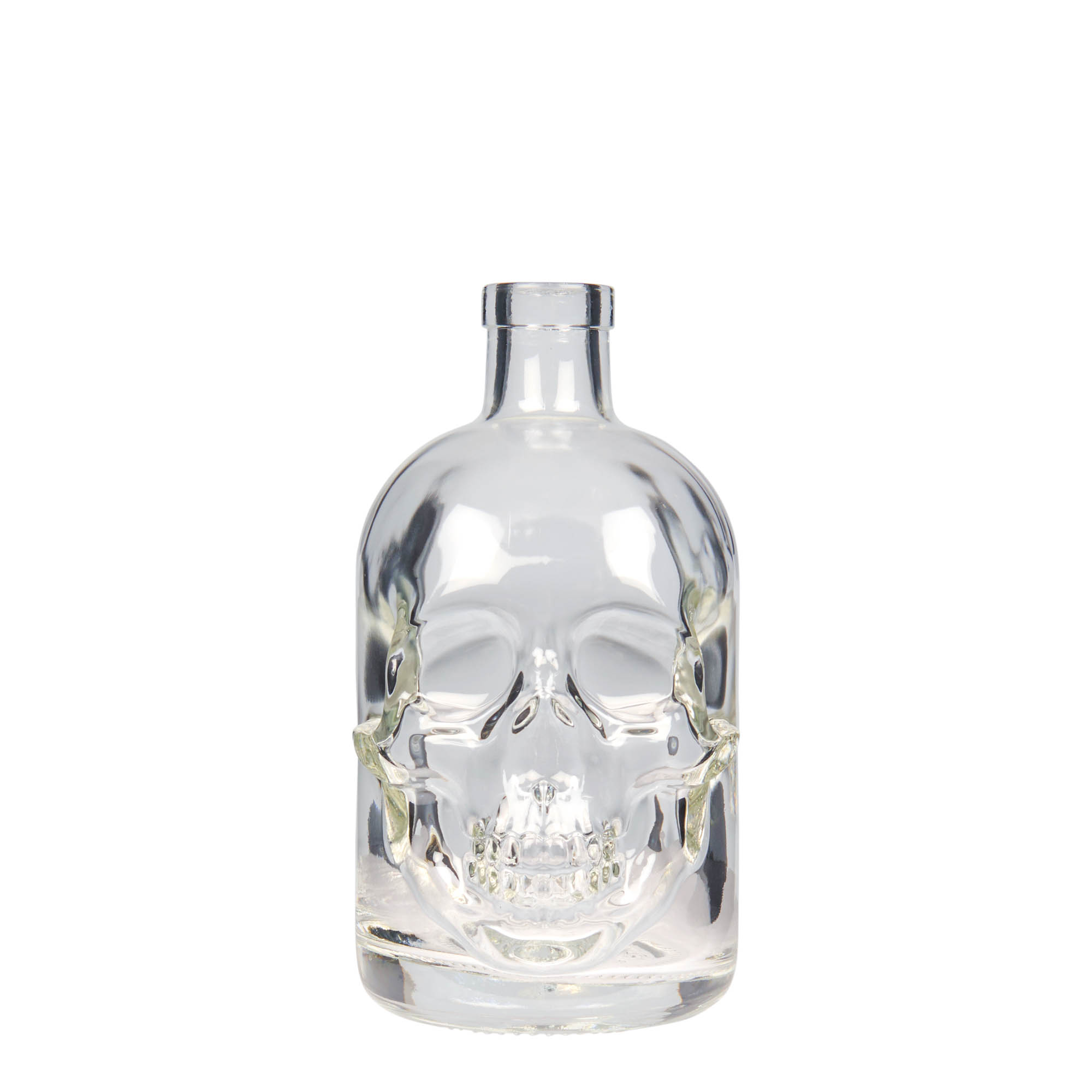 500 ml skleněná láhev „Lebka“, hrdlo: korek 500 ml skleněná láhev „Lebka“, hrdlo: korek