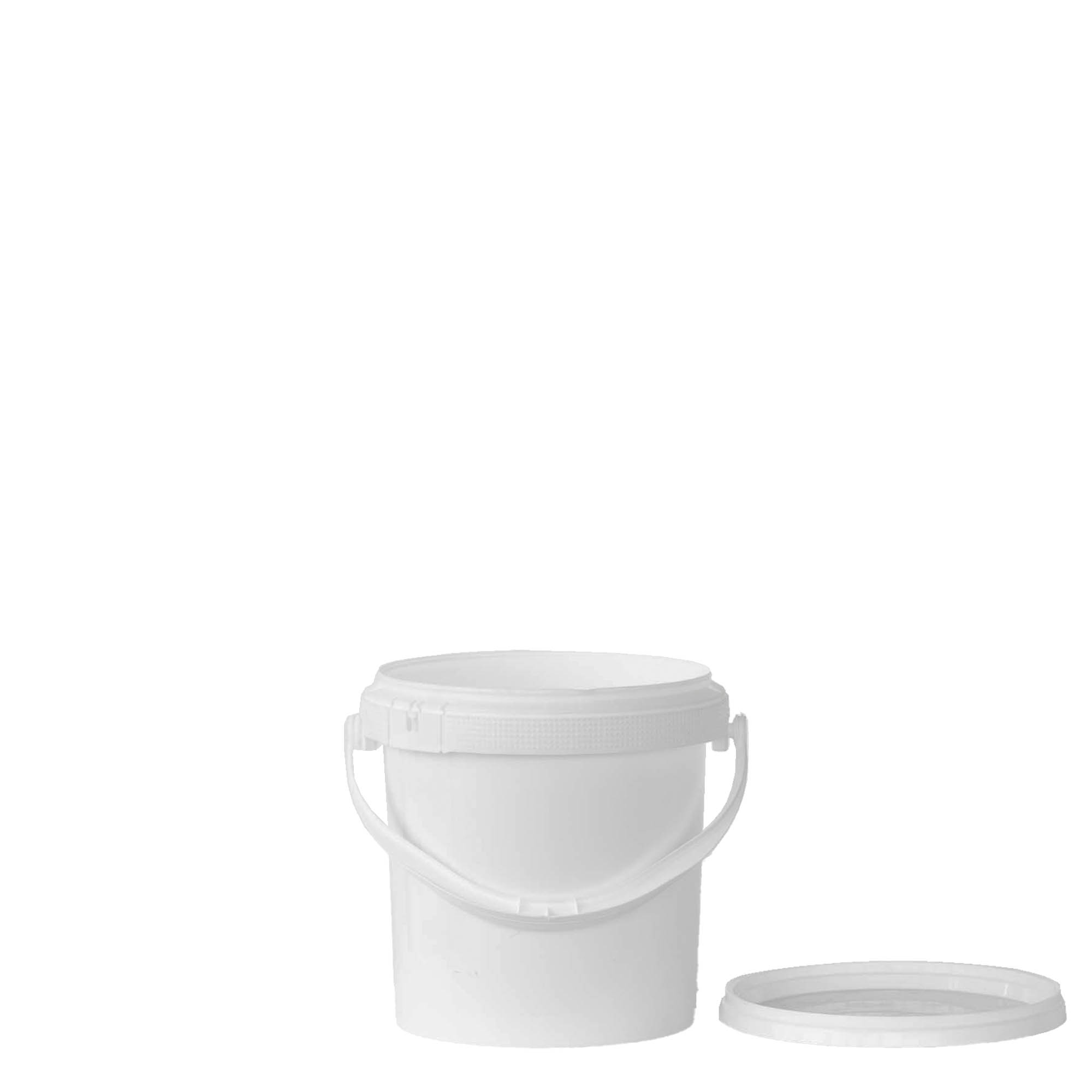 1 l kýbl, PP-plast, bílý 1 l kýbl, PP-plast, bílý