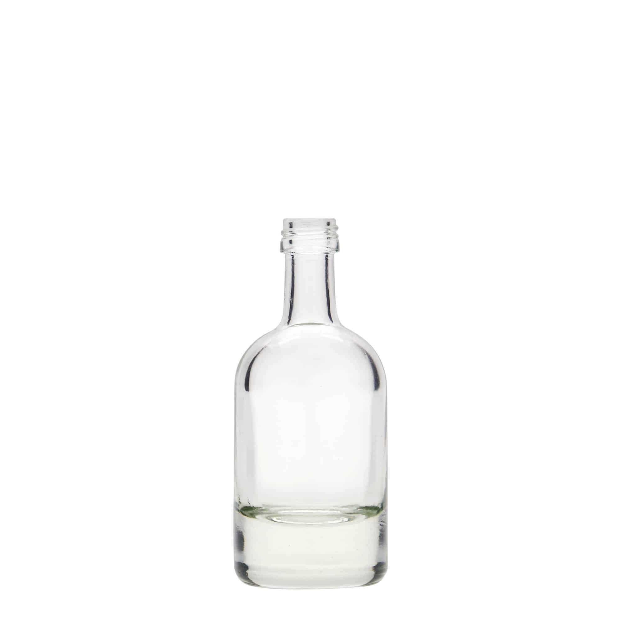 Skleněná lahev 50 ml 'Linea Uno', uzávěr: PP 18 Skleněná lahev 50 ml 'Linea Uno', uzávěr: PP 18