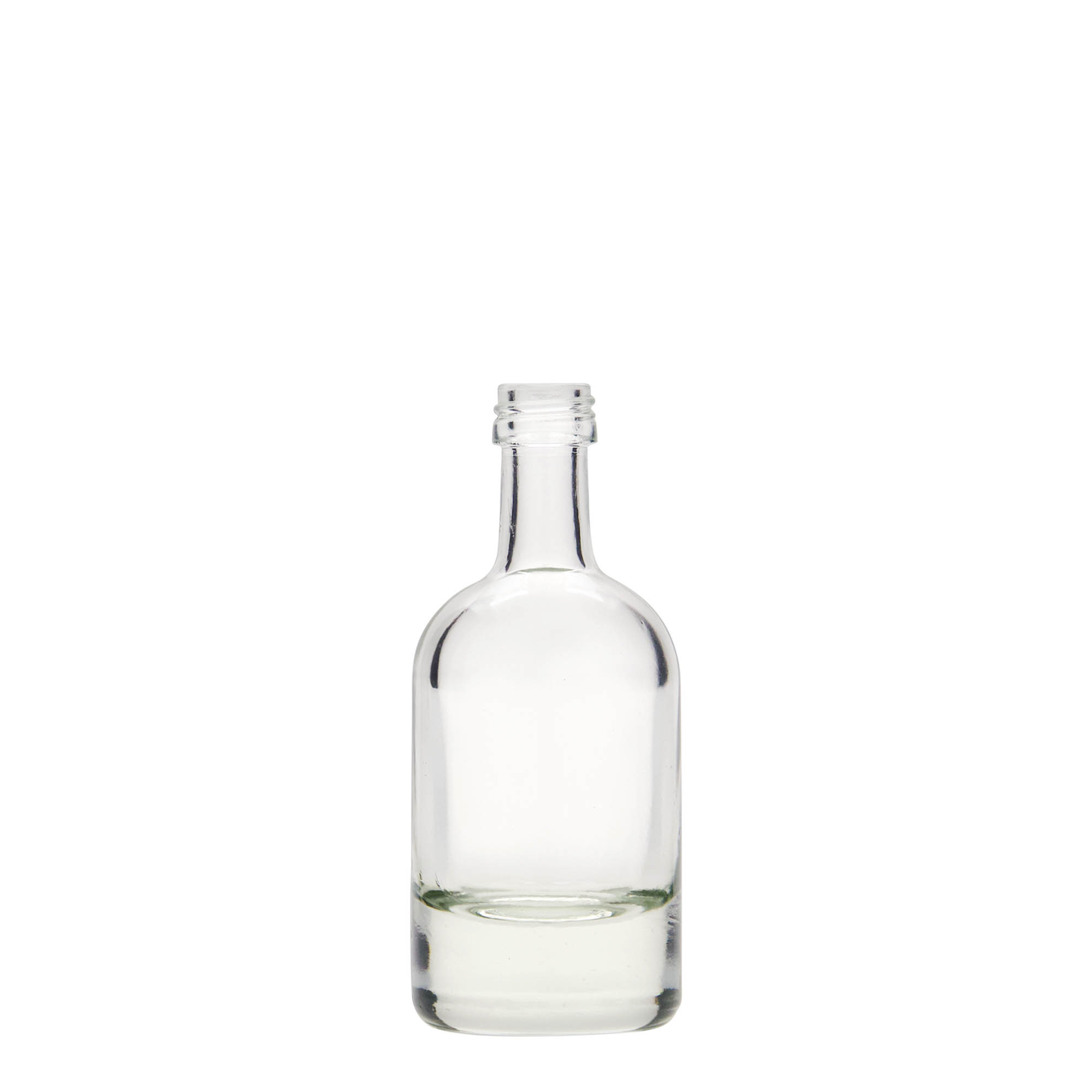 50 ml skleněná lahvička 'Linea Uno', hrdlo: PP 18 50 ml skleněná lahvička 'Linea Uno', hrdlo: PP 18