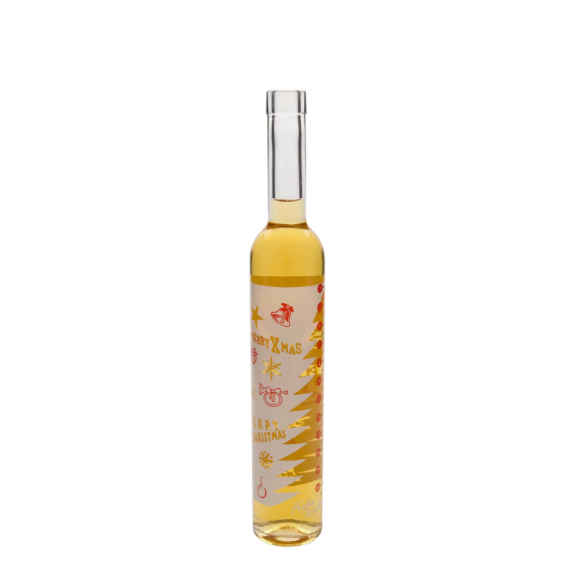 Skleněná lahev 500 ml Maximo potištěná 'Adventní kalendář', uzávěr: korek