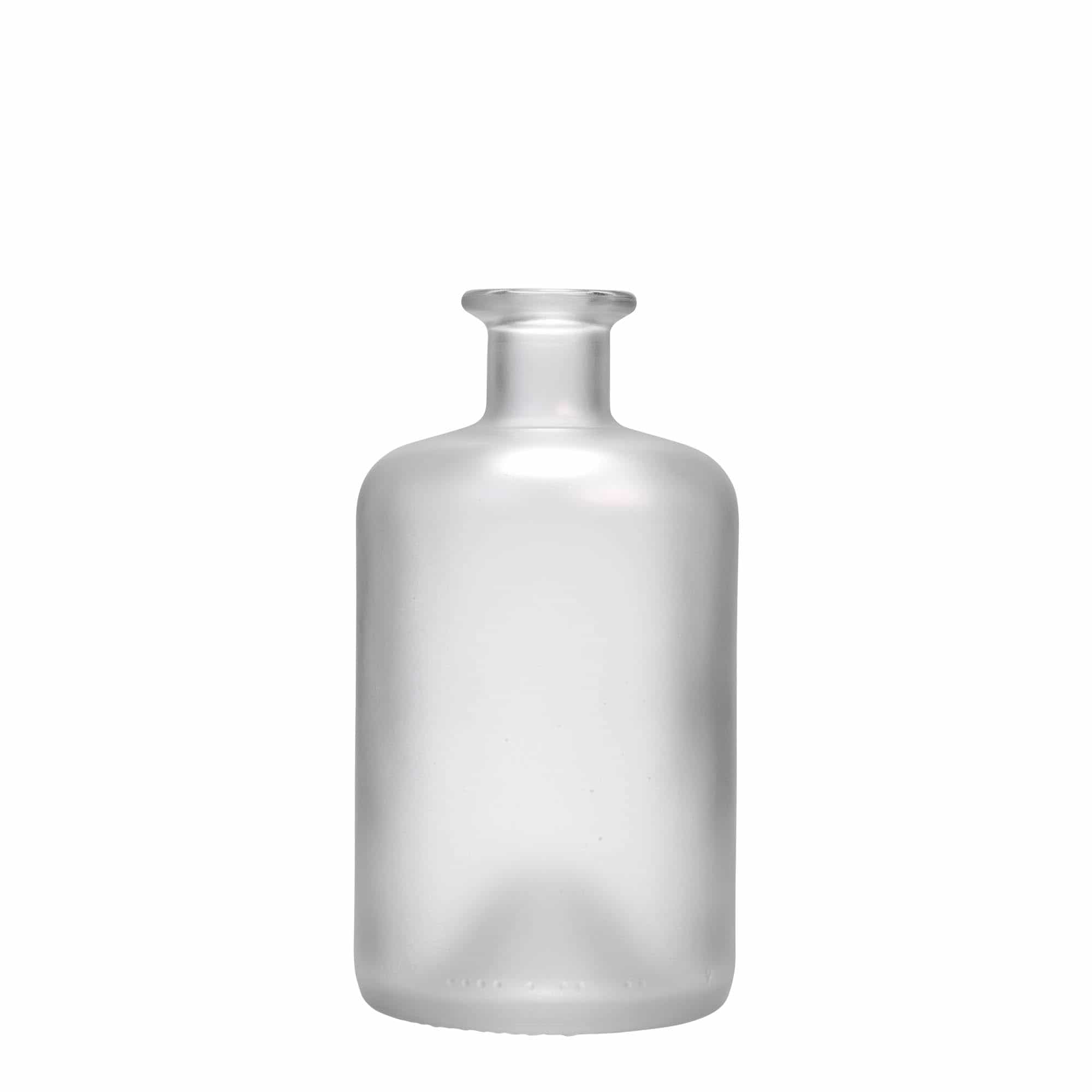 Skleněná lahev 500 ml lékárenská, matná, uzávěr: korek Skleněná lahev 500 ml lékárenská, matná, uzávěr: korek