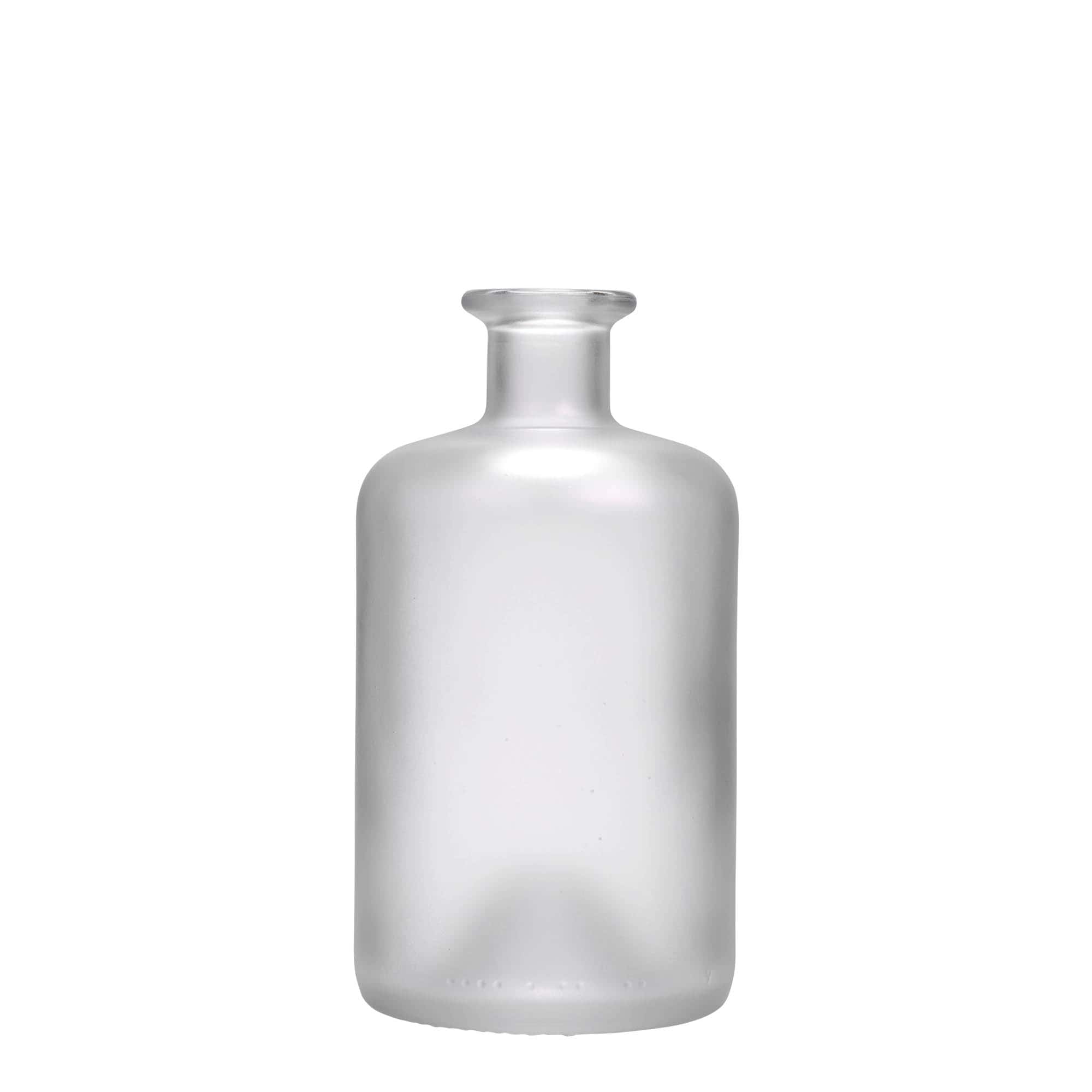 500 ml skleněná láhev lékárenská, zmražená, hrdlo: korek