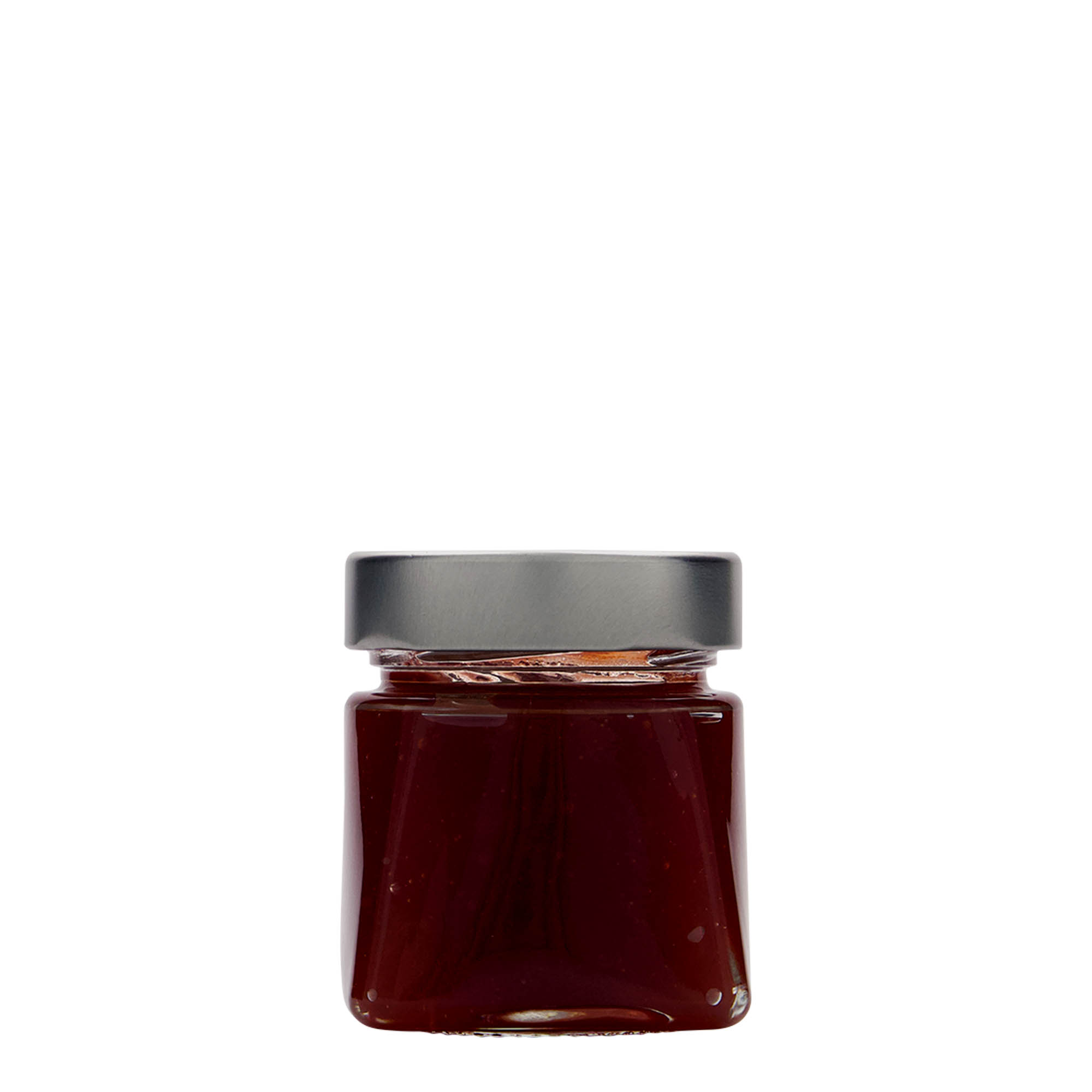 106 ml čtvercová sklenice 'Luxor', hrdlo: Deep-Twist-Off (DTO 58)