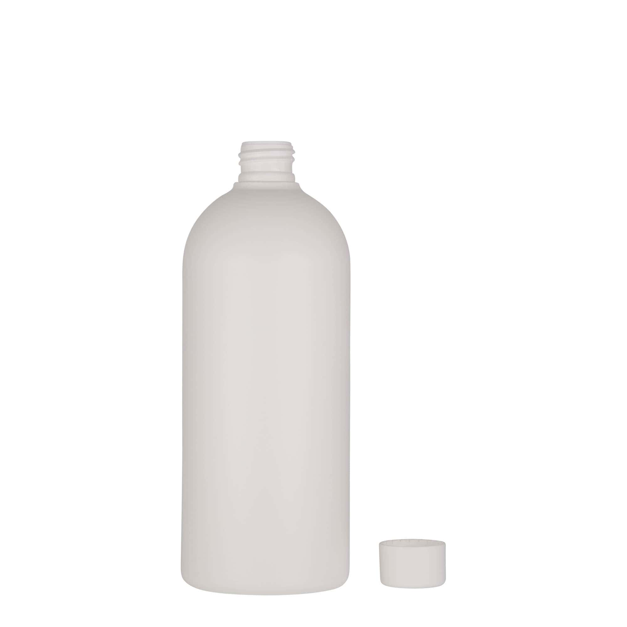 500 ml plastová láhev „Tuffy“, HDPE, bílá, hrdlo: 24/410