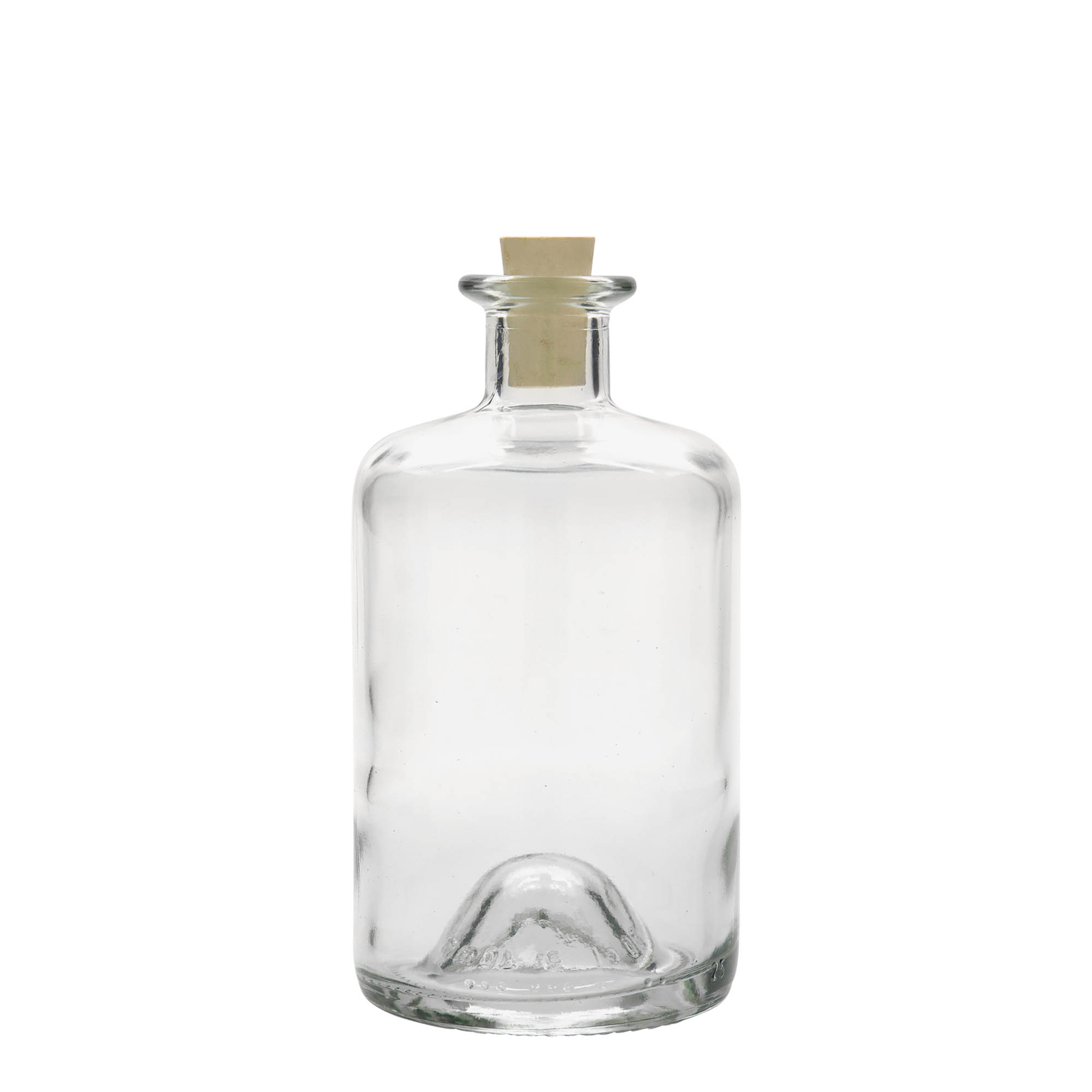 500 ml skleněná lahev lékárníka, hrdlo: korek 500 ml skleněná lahev lékárníka, hrdlo: korek