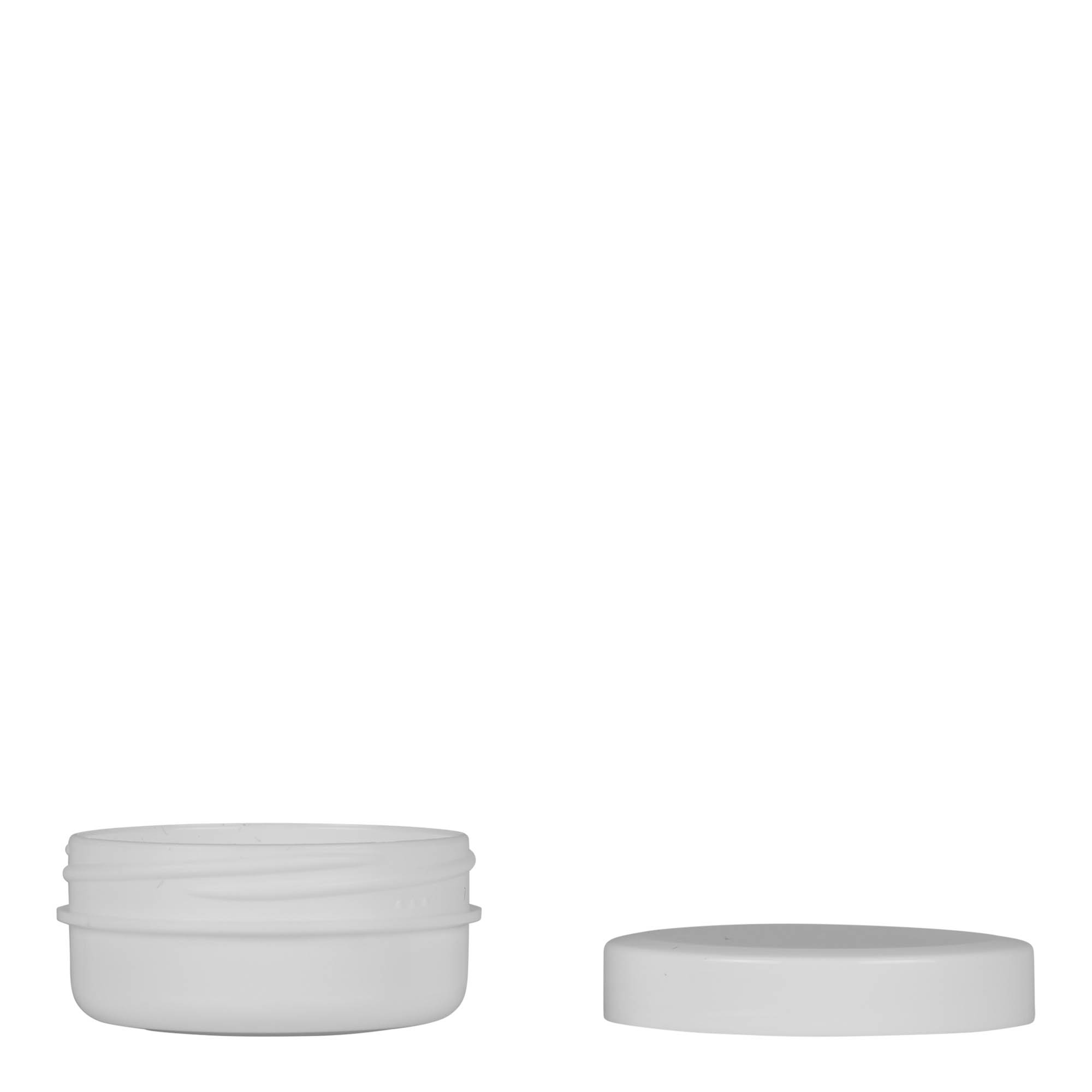 12 ml plastová dóza 'White Line', PP, bílá, hrdlo: šroubovací uzávěr 12 ml plastová dóza 'White Line', PP, bílá, hrdlo: šroubovací uzávěr