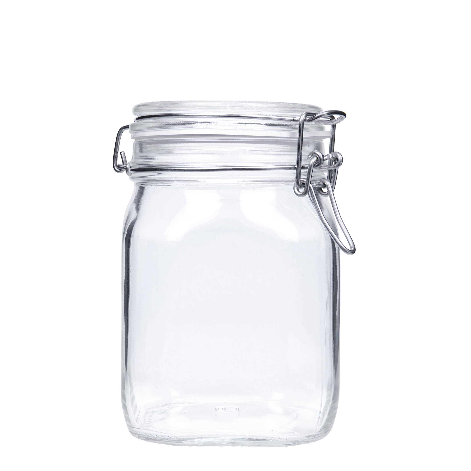 1.000 ml drátěná uzávěrová sklenice 'Fido', čtvercová, hrdlo: drátěný uzávěr 1.000 ml drátěná uzávěrová sklenice 'Fido', čtvercová, hrdlo: drátěný uzávěr