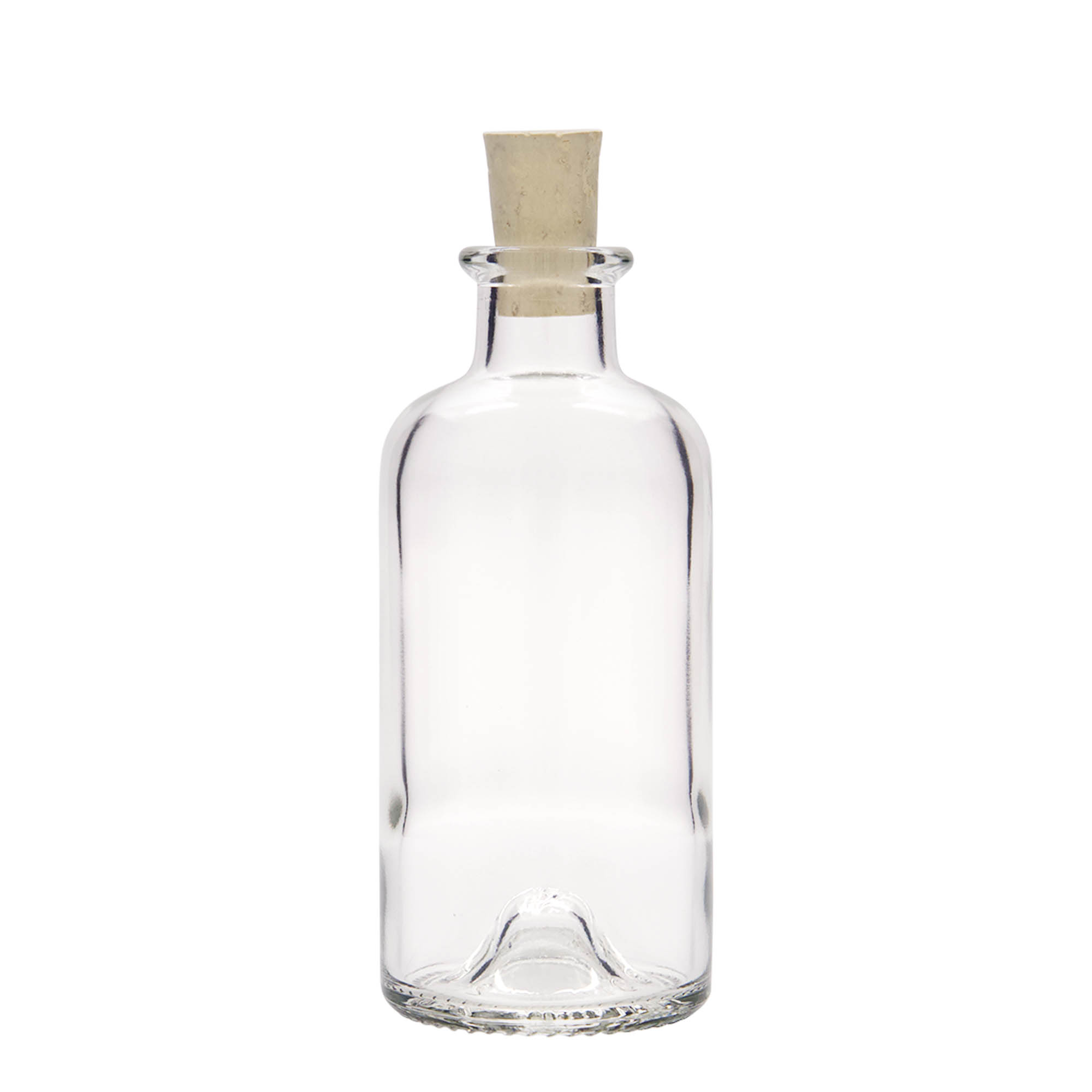 200 ml skleněná láhev lékárníka, hrdlo: korek