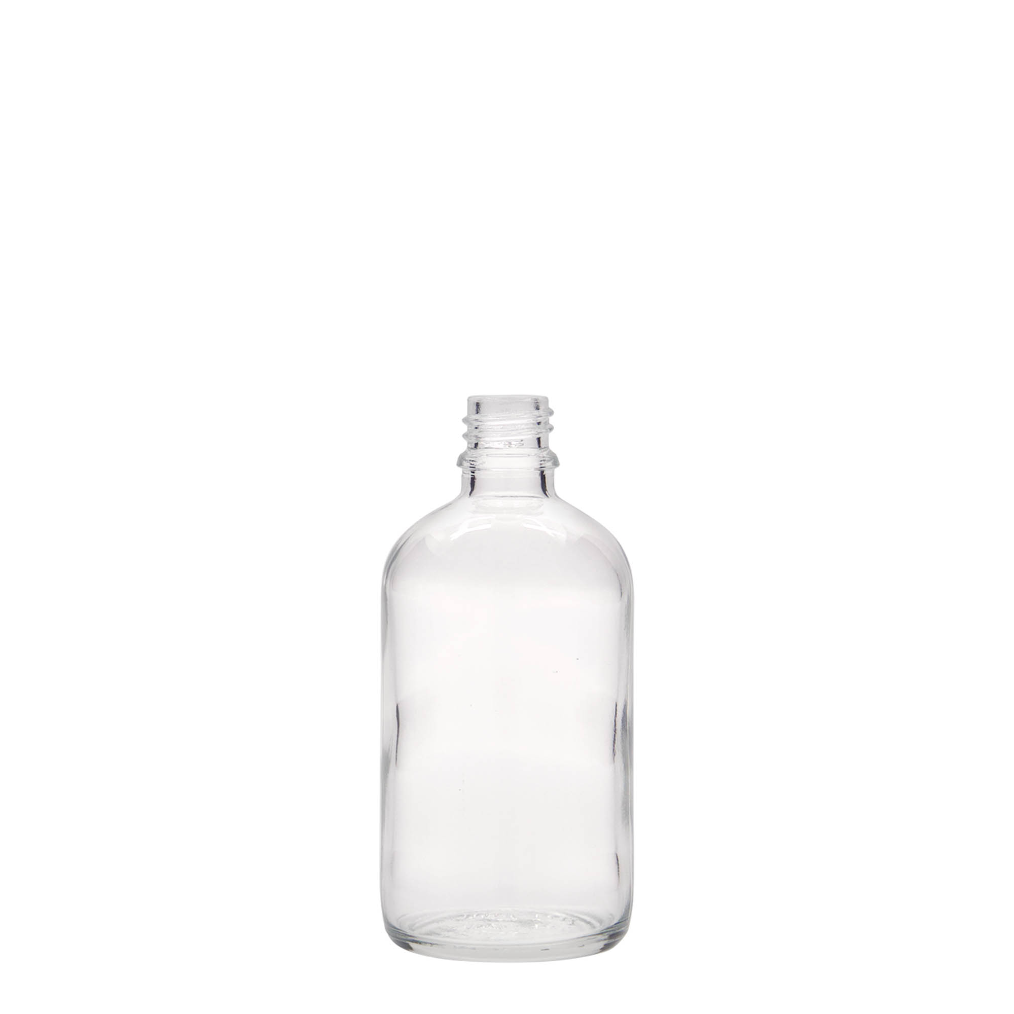 100 ml lékovka, sklo, hrdlo: DIN 18