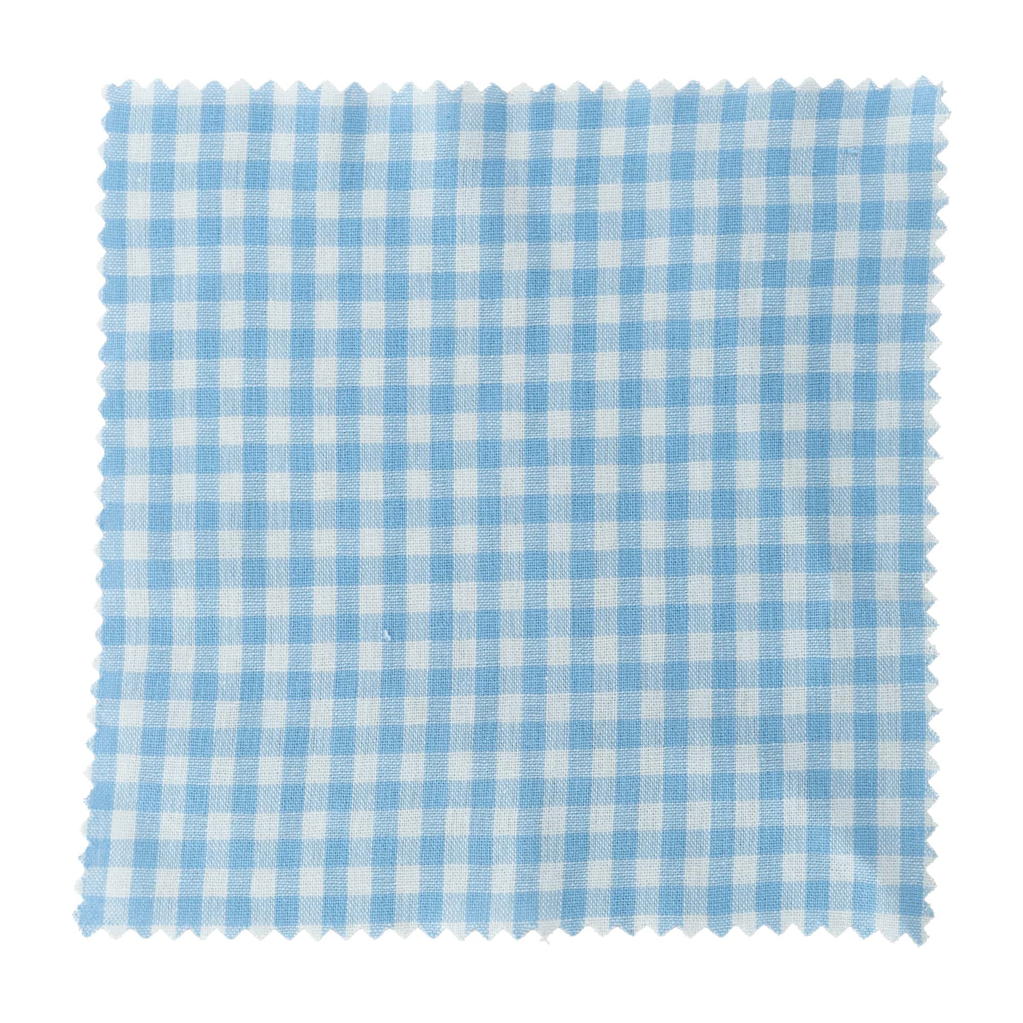 Látkový ubrousek károvaný 15x15, čtvercový, textil, světle modrý, uzávěr: TO58-TO82 Látkový ubrousek károvaný 15x15, čtvercový, textil, světle modrý, uzávěr: TO58-TO82
