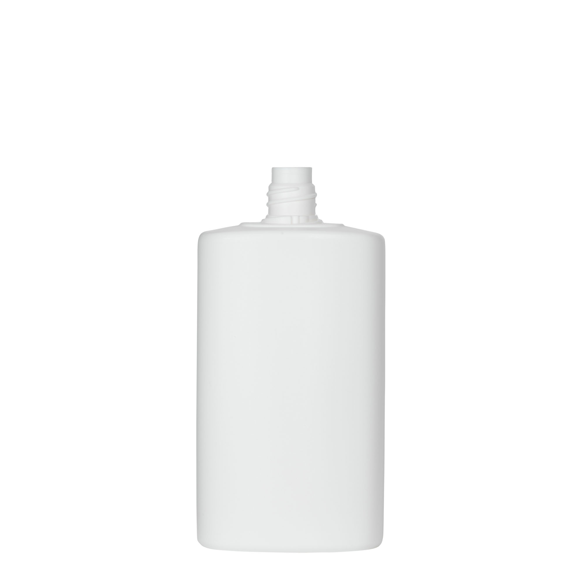 250 ml plastová láhev 'Indy', oválná, HDPE, bílá, hrdlo: závitové uzávěr