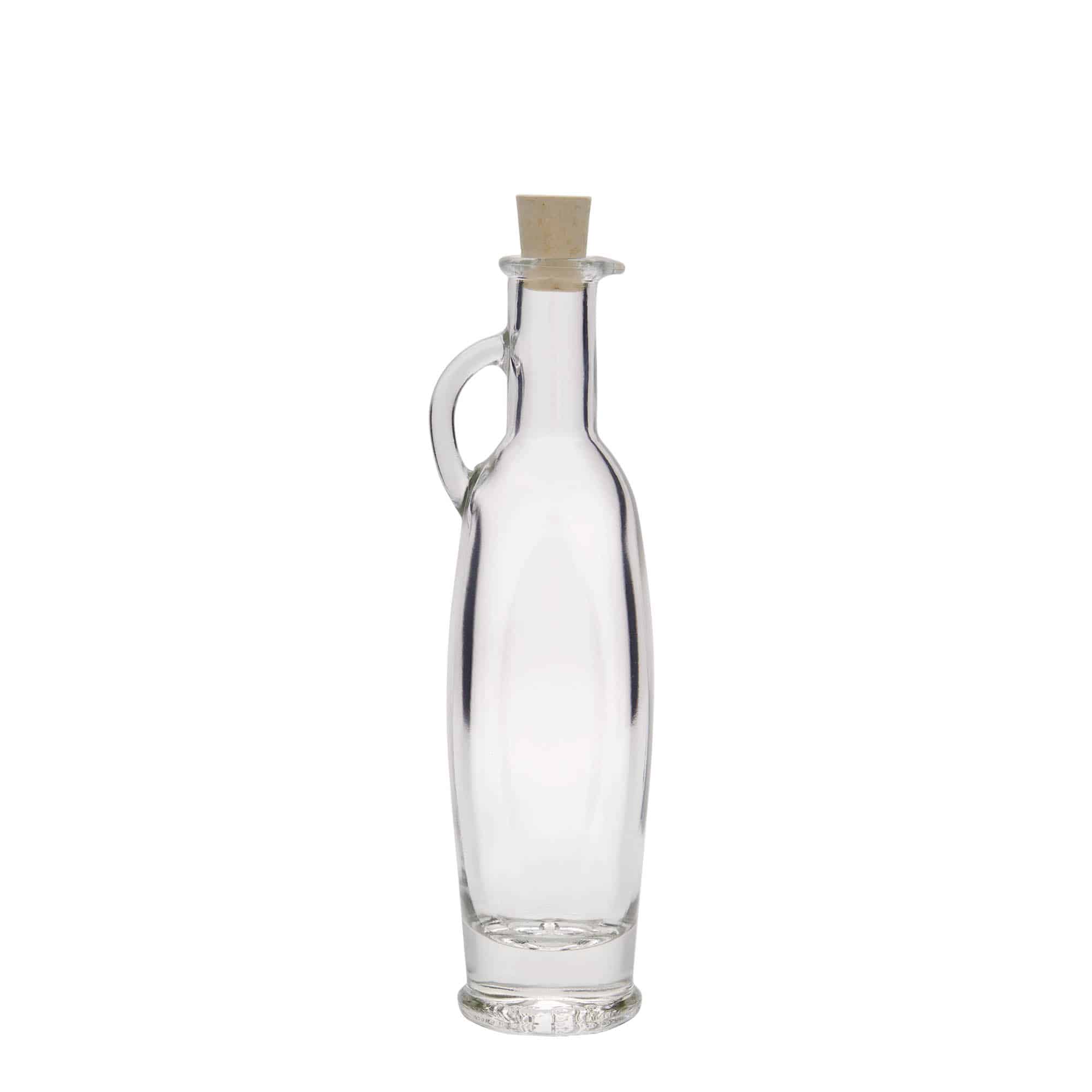 Skleněná lahev 100 ml 'Eleganta', oválná, uzávěr: korek
