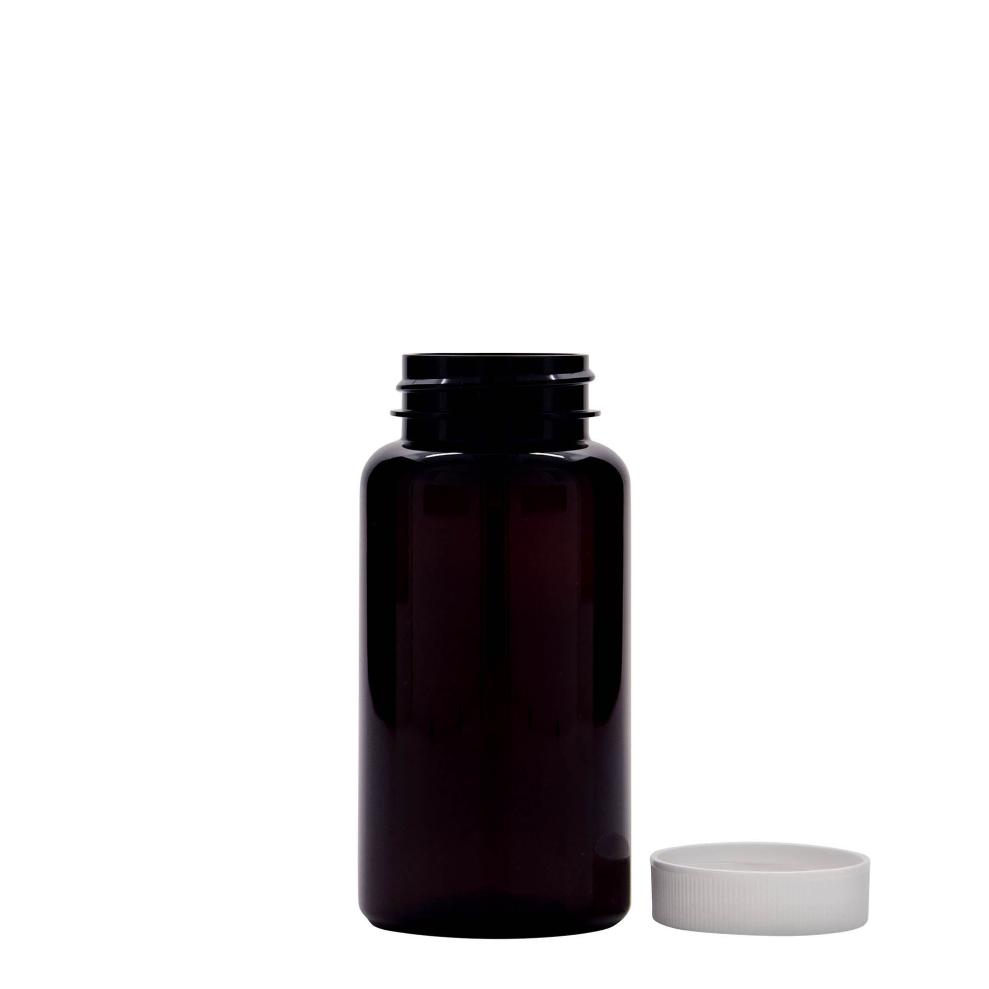 150 ml PET obal, plast, hnědý, hrdlo: 38/400 150 ml PET obal, plast, hnědý, hrdlo: 38/400