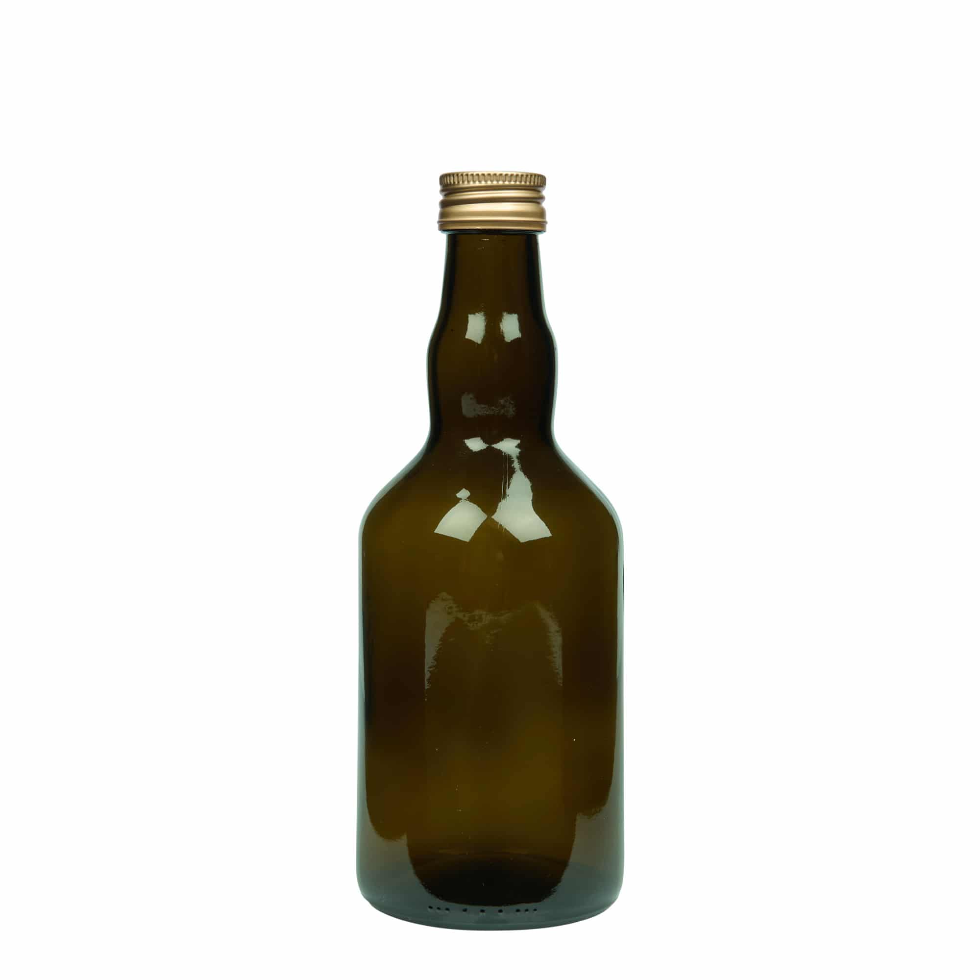 500 ml skleněná láhev 'Olona', antikzelená, hrdlo: PP 31,5
