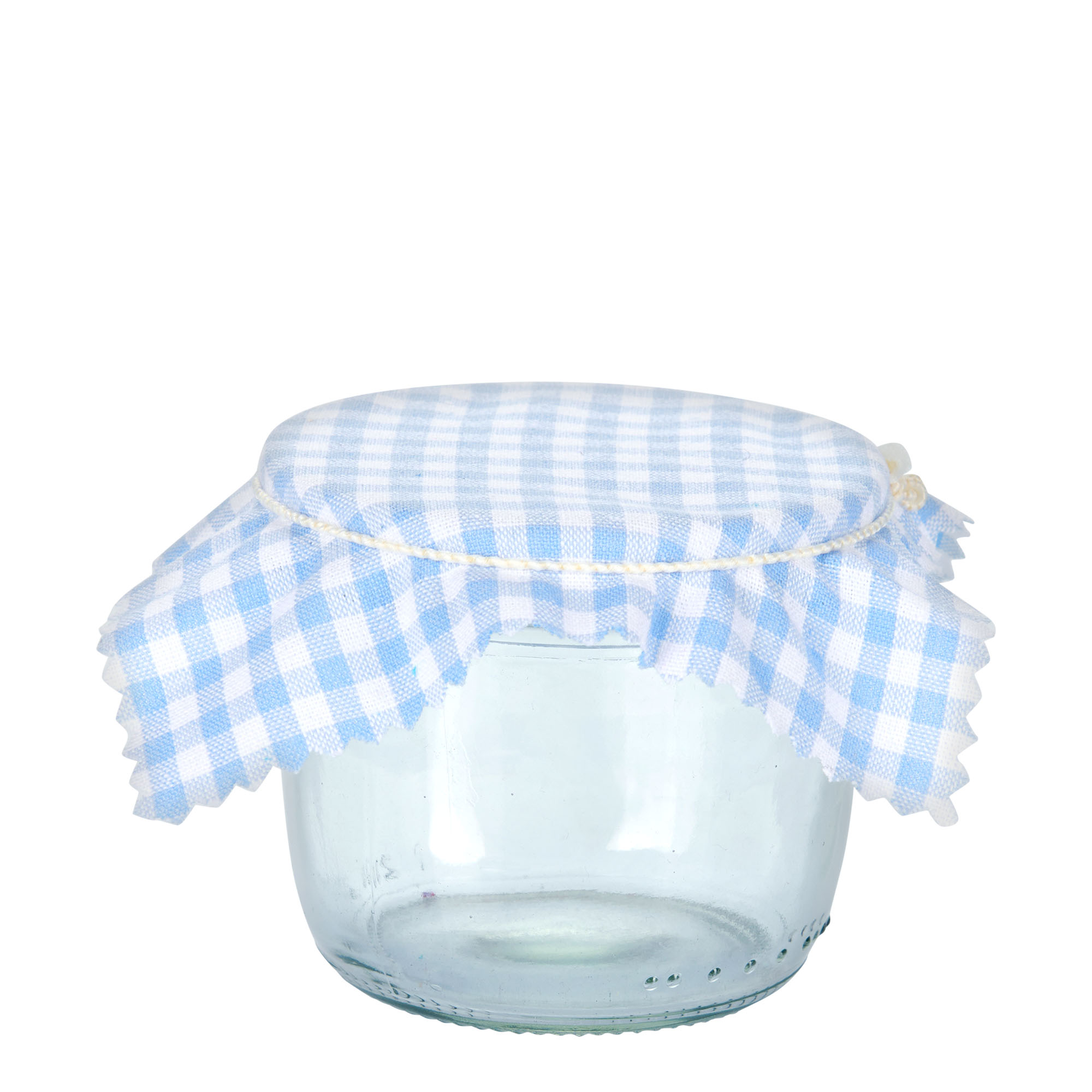 Látkový ubrousek kostkovaný 12x12, čtvercový, textilní, světle modrý, hrdlo: TO38-TO53