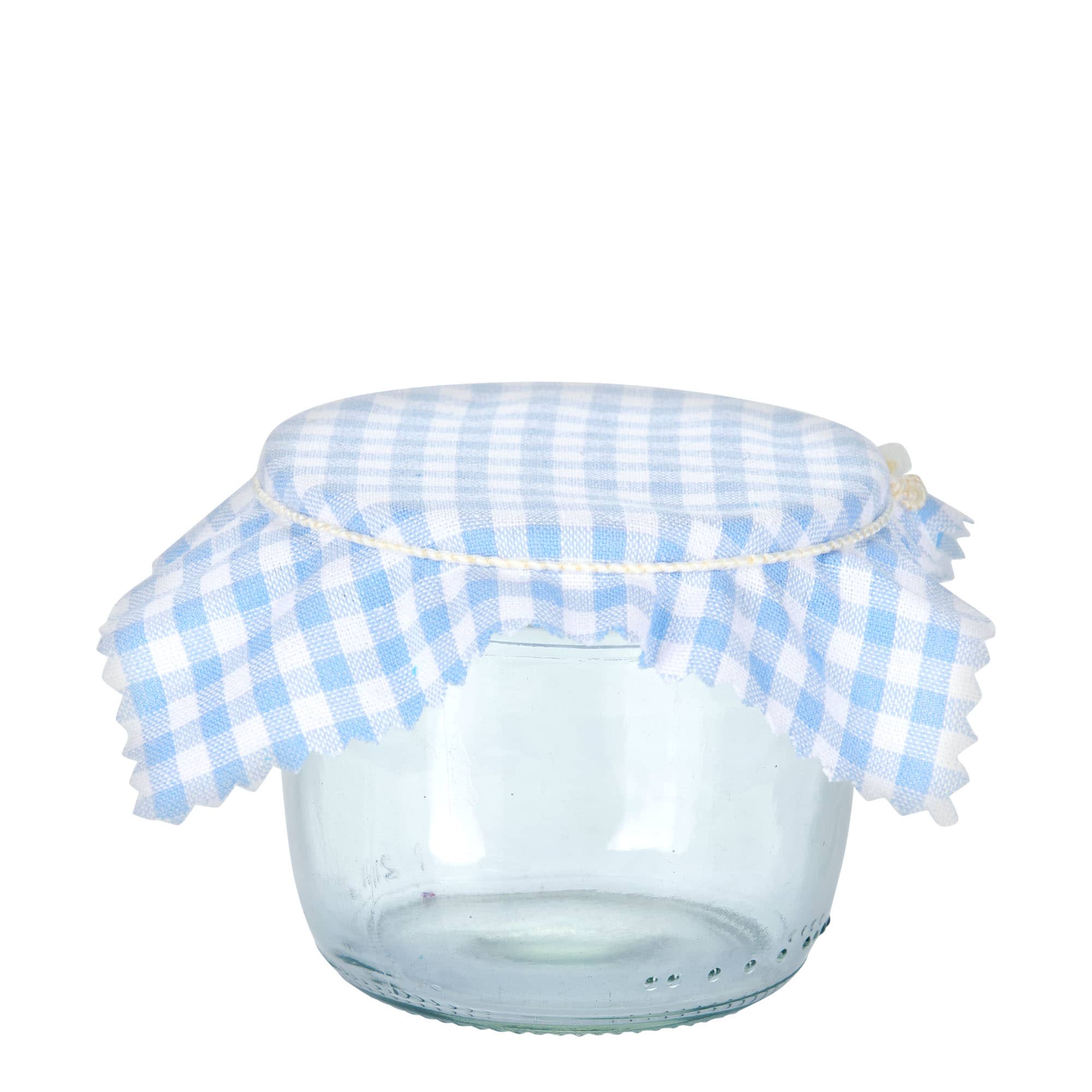 Látkový ubrousek kostkovaný 12x12, čtvercový, textilní, světle modrý, hrdlo: TO38-TO53 Látkový ubrousek kostkovaný 12x12, čtvercový, textilní, světle modrý, hrdlo: TO38-TO53