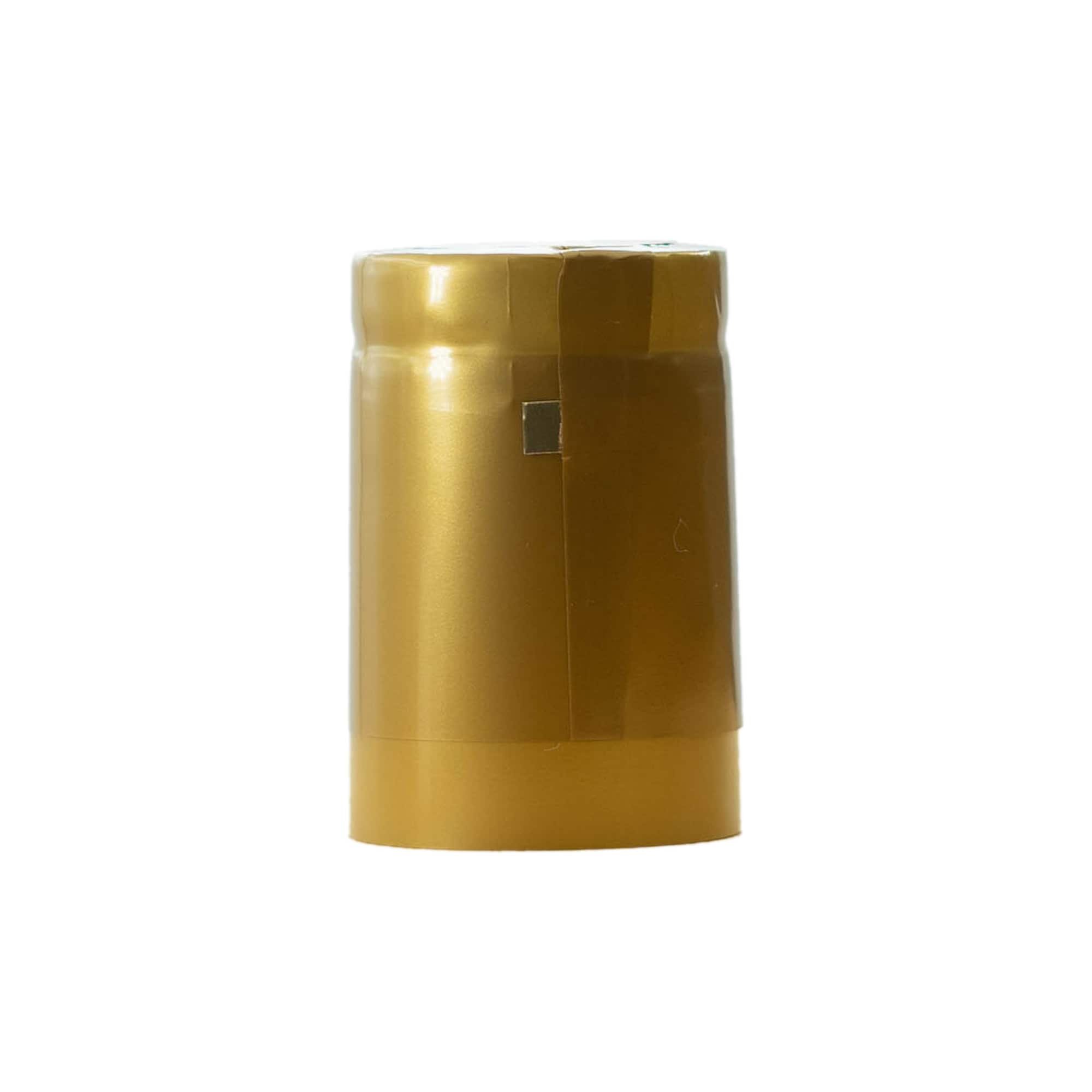 Smršťovací kapsle 32x41, PVC plast, zlatá