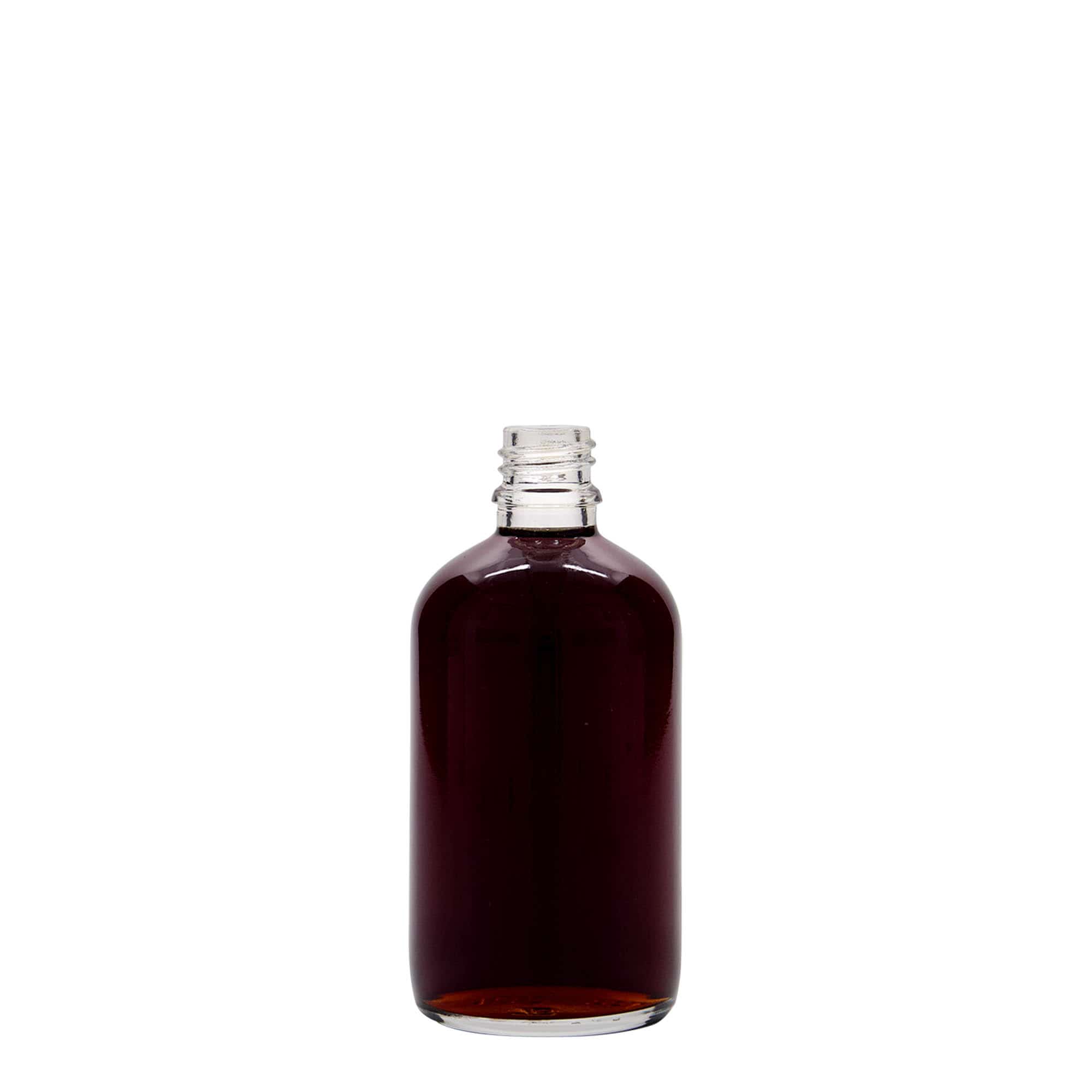 100 ml lékovka, sklo, hrdlo: DIN 18