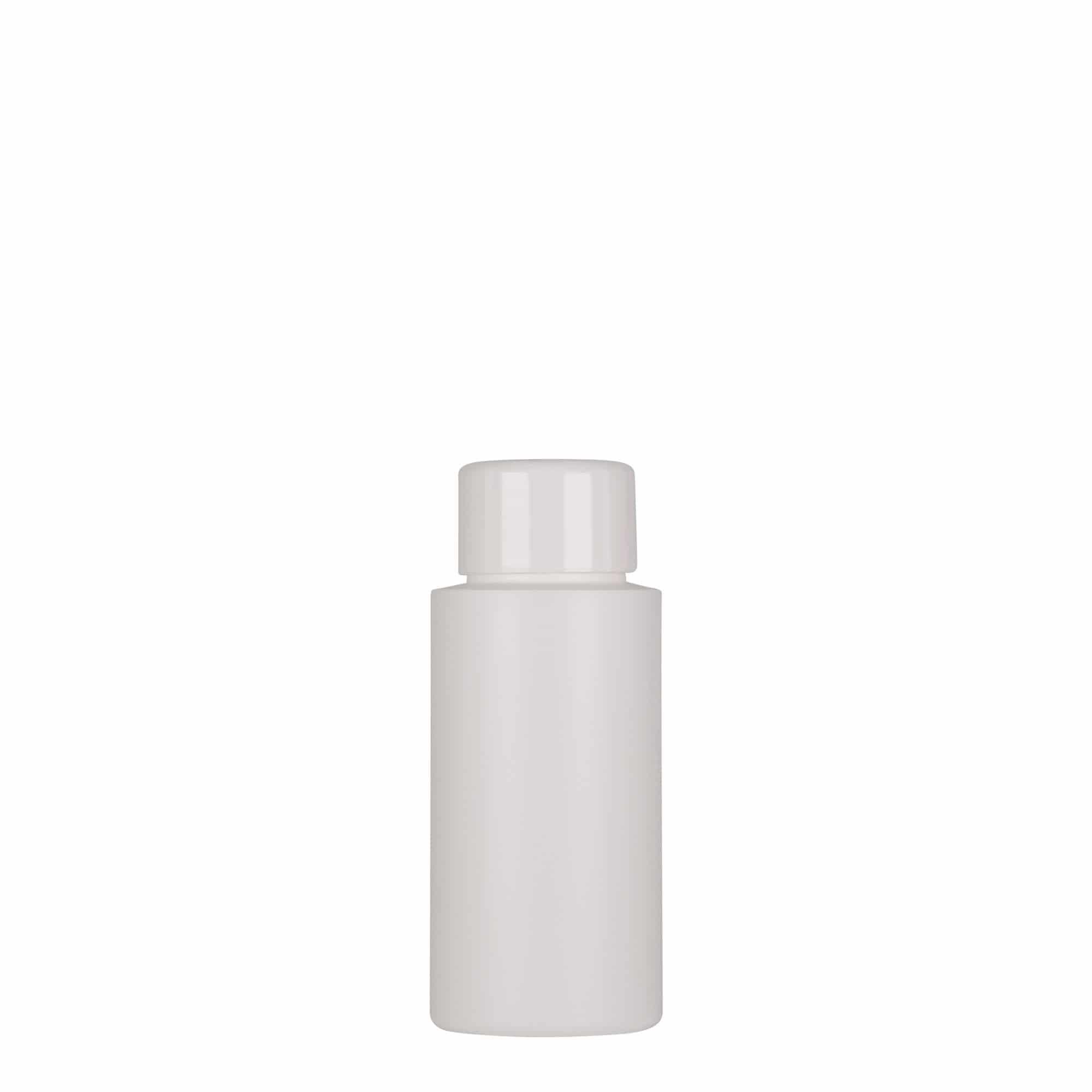 Plastová lahev 50 ml 'Pípa', Green HDPE, bílá, ústí: GPI 24/410