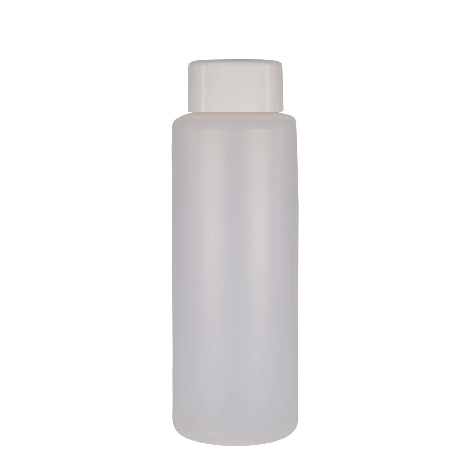 Kulatá lahev 1000 ml, plast PE, přírodní, uzávěr: šroubovací uzávěr
