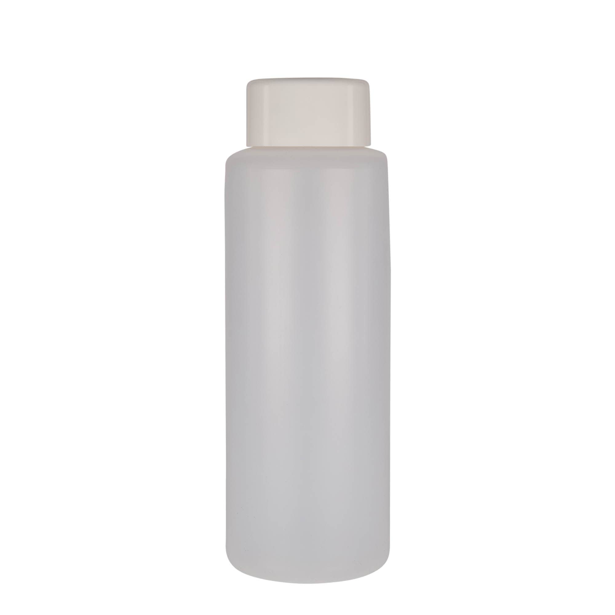 1.000 ml kulatá láhev, PE plast, přírodní, hrdlo: šroubovací uzávěr