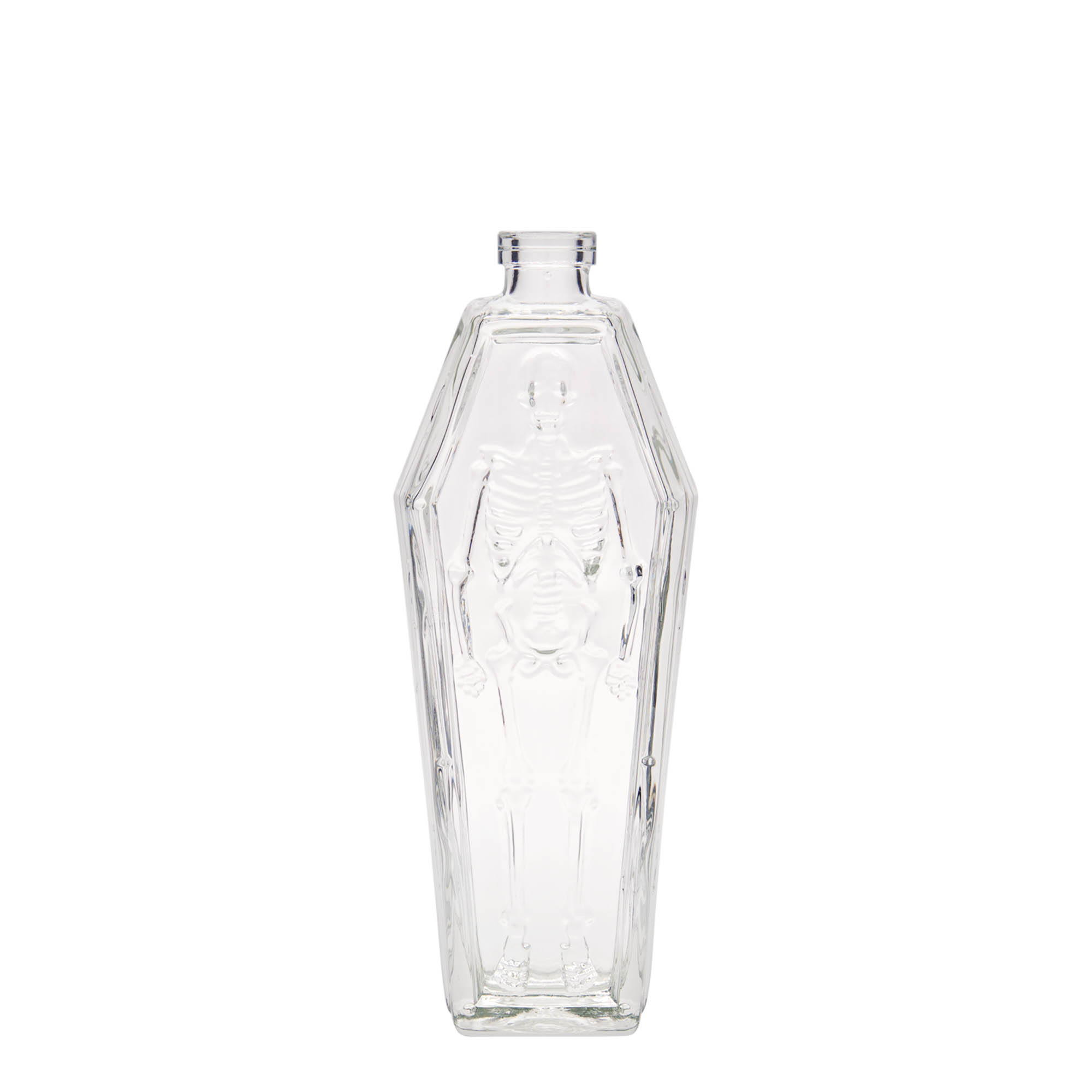 200 ml skleněná láhev 'rakve', hrdlo: korek