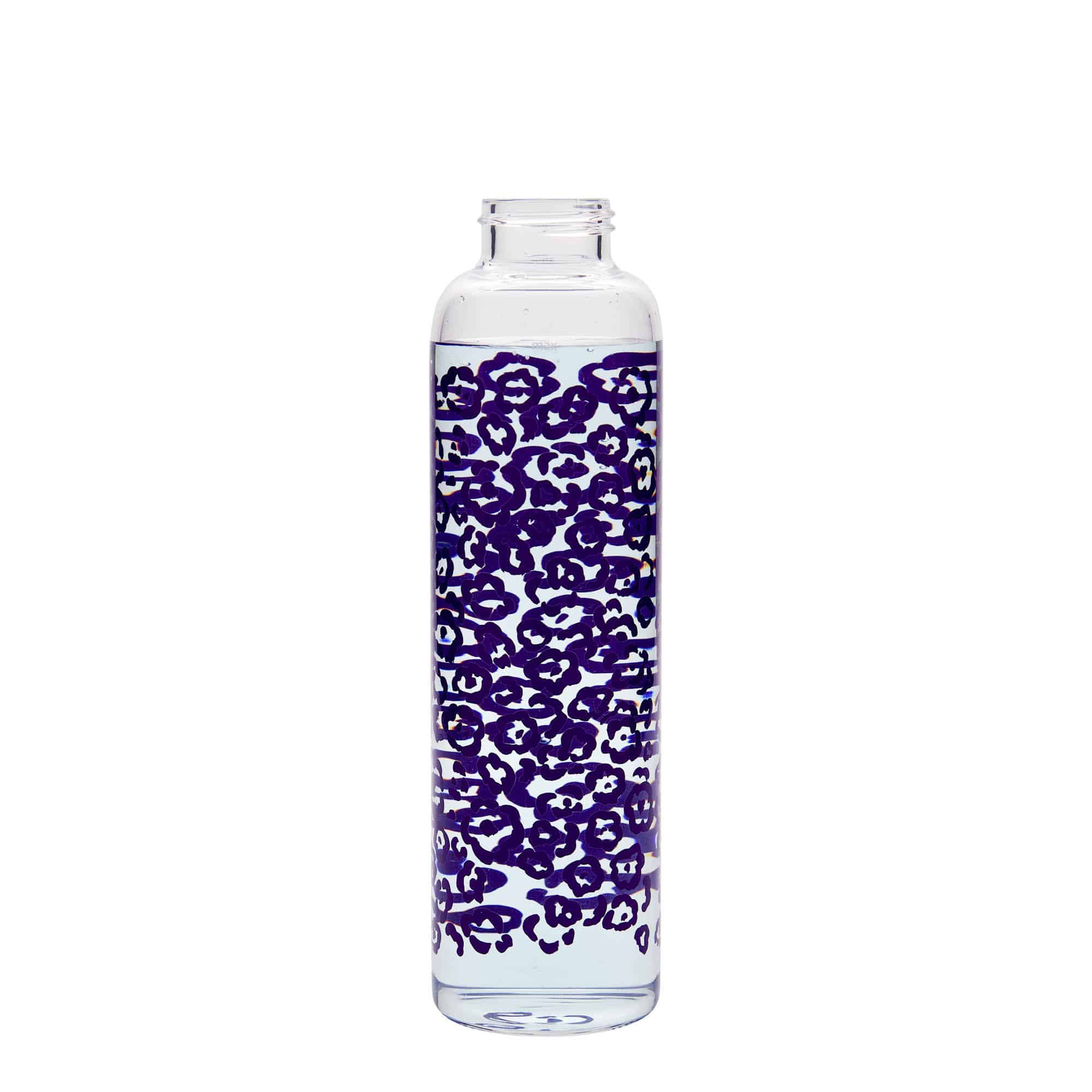 Lahev na pití 500 ml 'Perseus', motiv: lila květiny, uzávěr: šroubovací uzávěr Lahev na pití 500 ml 'Perseus', motiv: lila květiny, uzávěr: šroubovací uzávěr