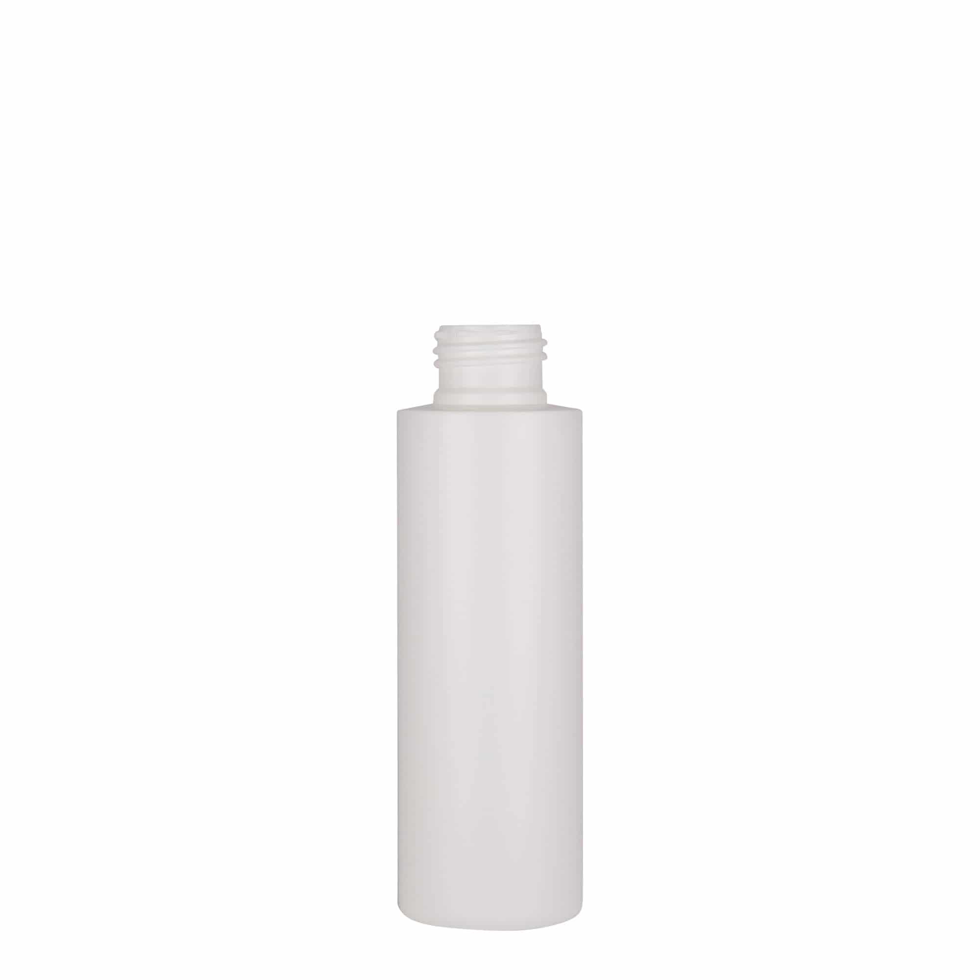 100 ml plastová láhev „Pipe“, HDPE, bílá, hrdlo: 24/410
