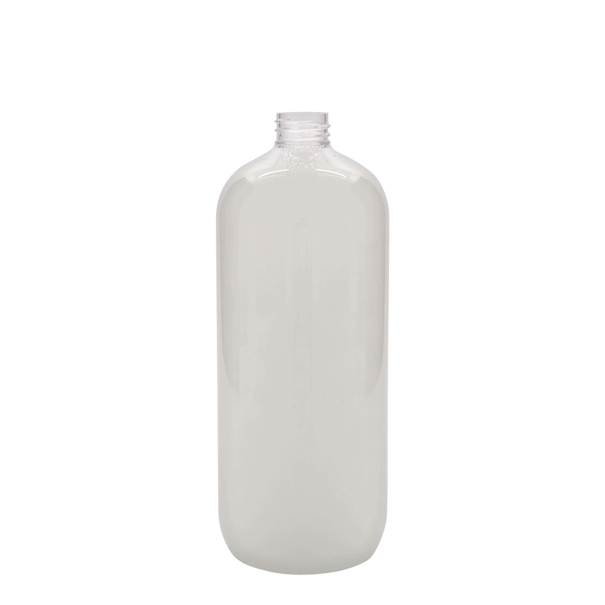 PET lahev 1000 ml 'Boston', plast, ústí: GPI 28/410