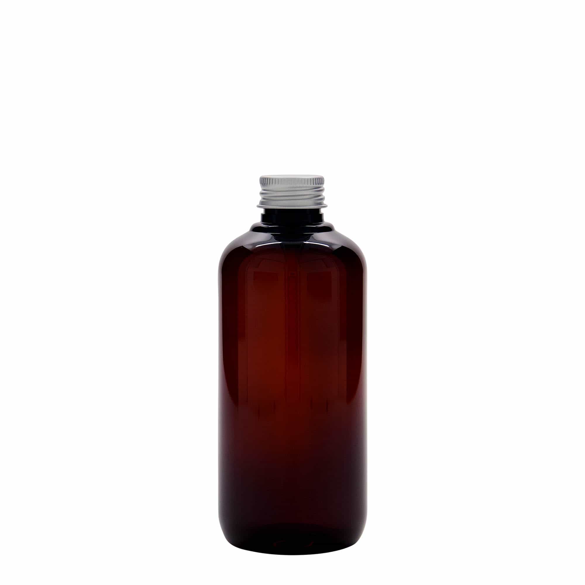 Recyklovaná plastová lahev 250 ml 'Victor's Best', PCR, hnědá, ústí: GPI 24/410