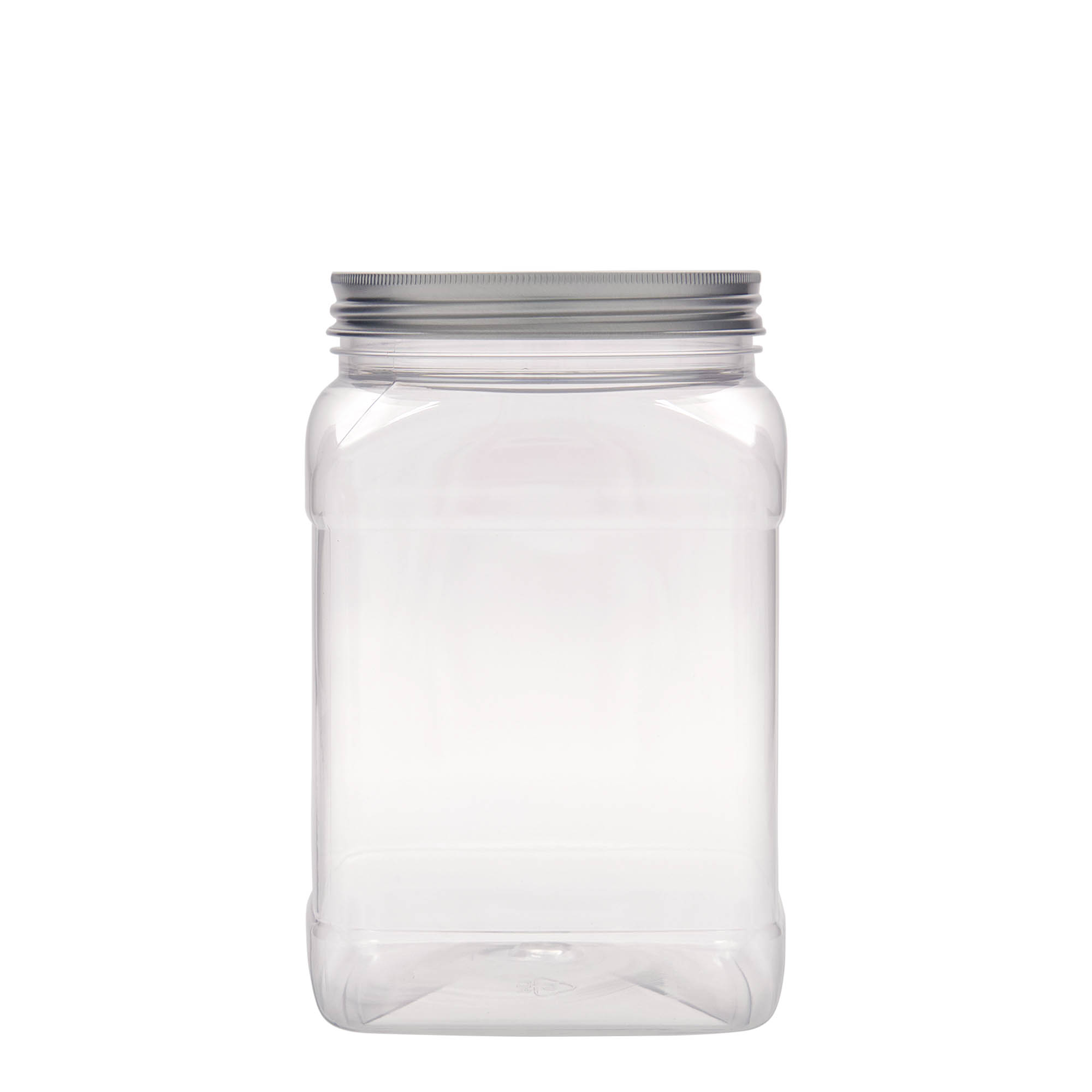 1.500 ml PET-dóza „Dana“, čtvercová, plast, hrdlo: 100/400