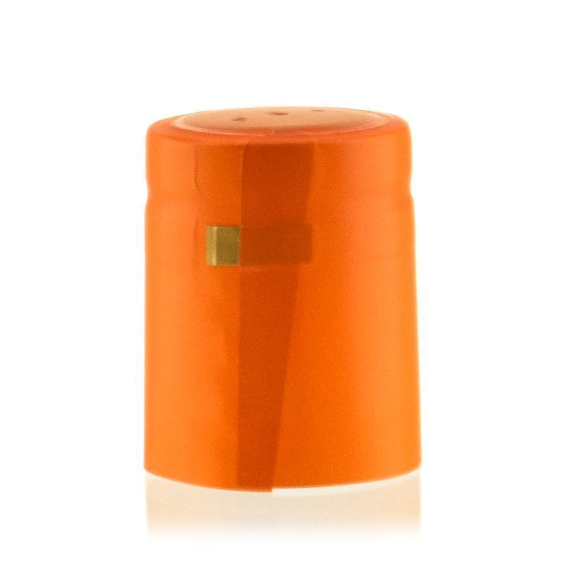 Smršťovací kapsle 32x41, plast PVC, oranžová