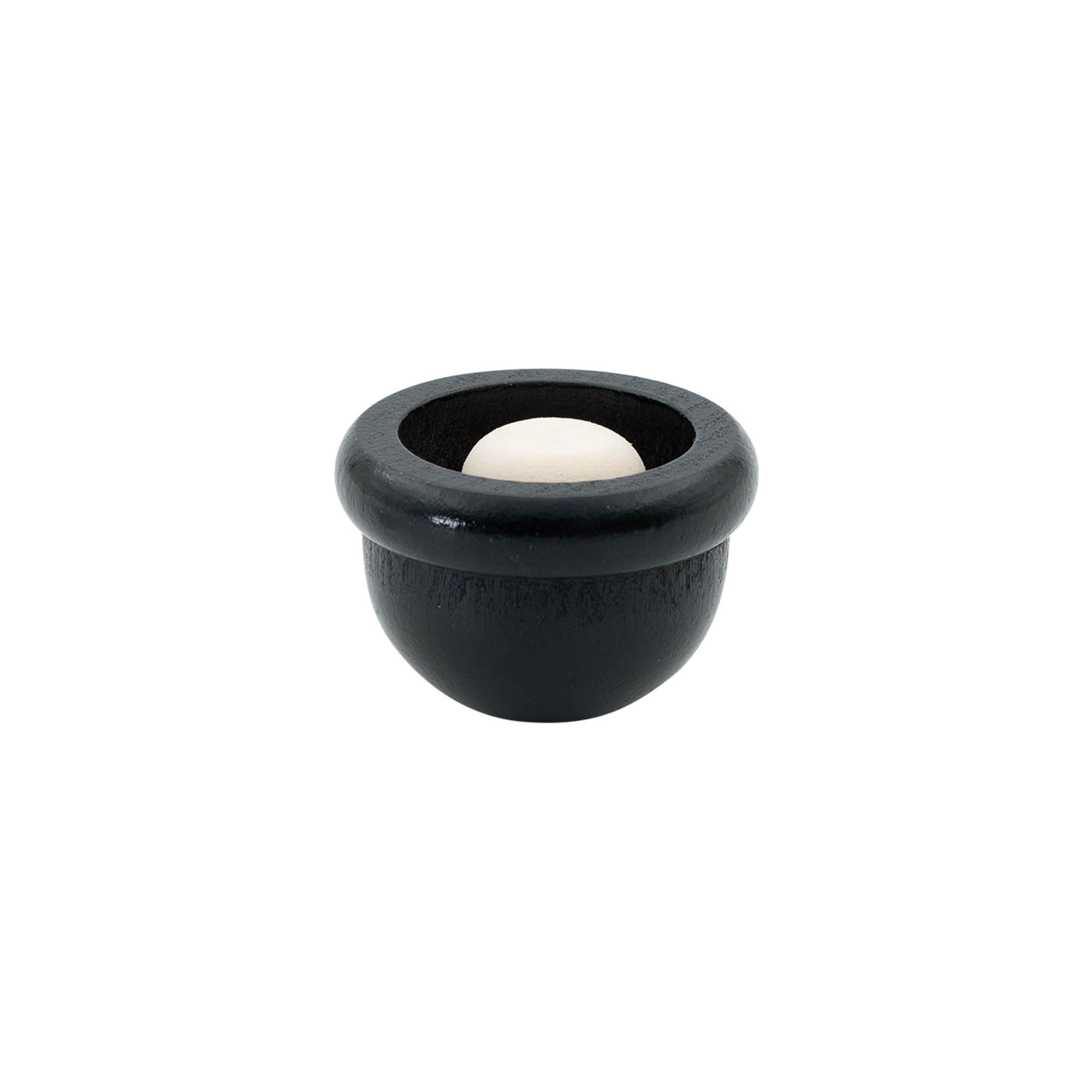 Rukojeťový korek 19 mm „Meloun“, dřevo/PE, černý, pro hrdlo: korek Rukojeťový korek 19 mm „Meloun“, dřevo/PE, černý, pro hrdlo: korek
