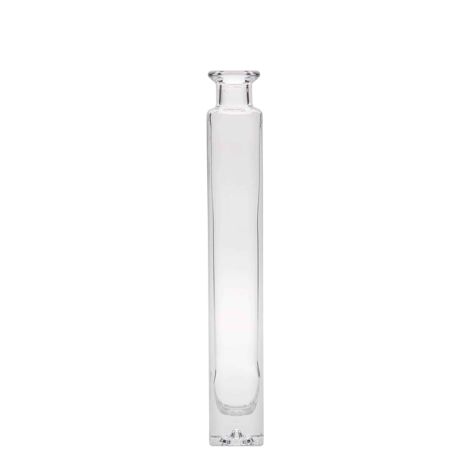 200 ml skleněná láhev 'Tommy', čtvercová, hrdlo: korek