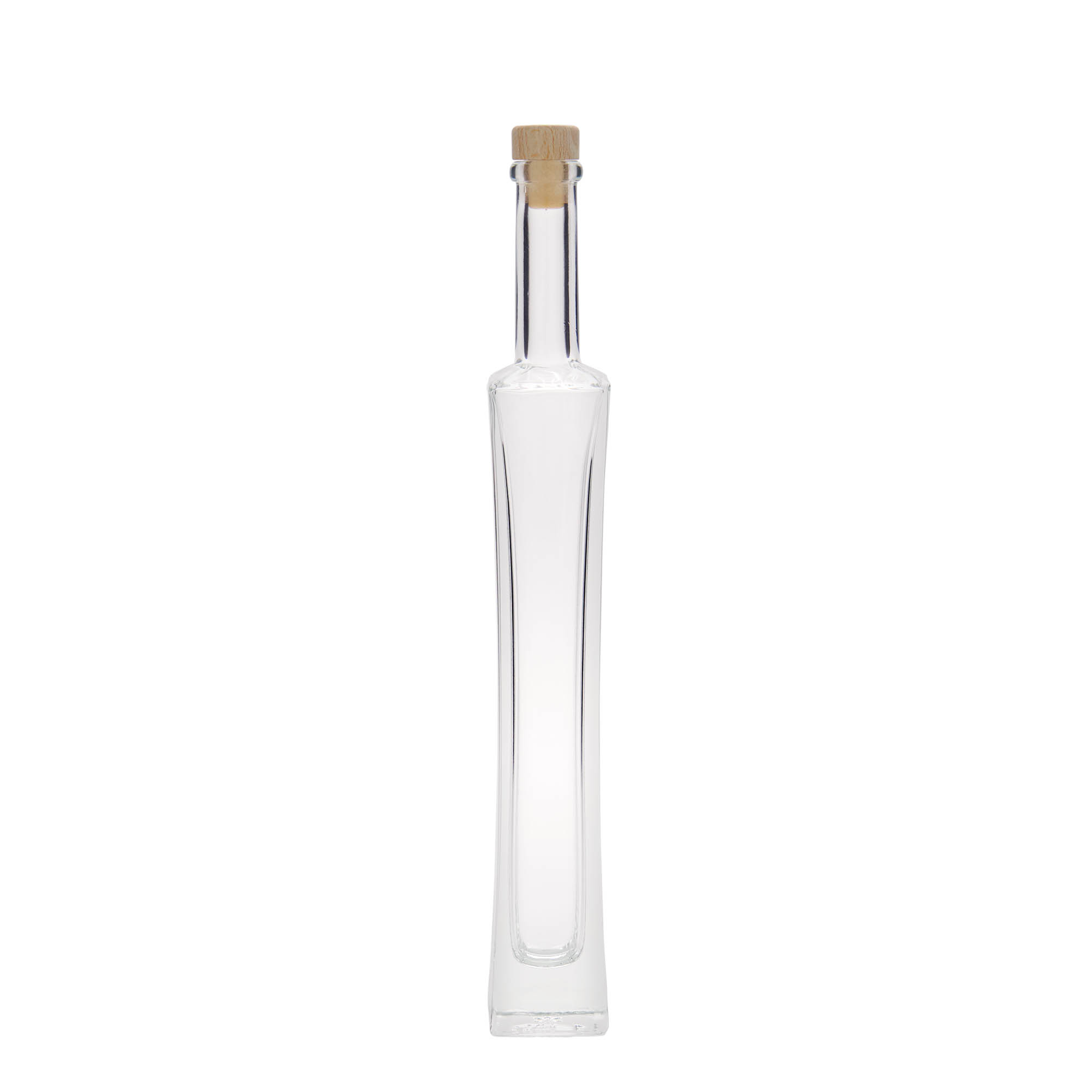 100 ml skleněná láhev 'Koko', čtvercová, hrdlo: korek