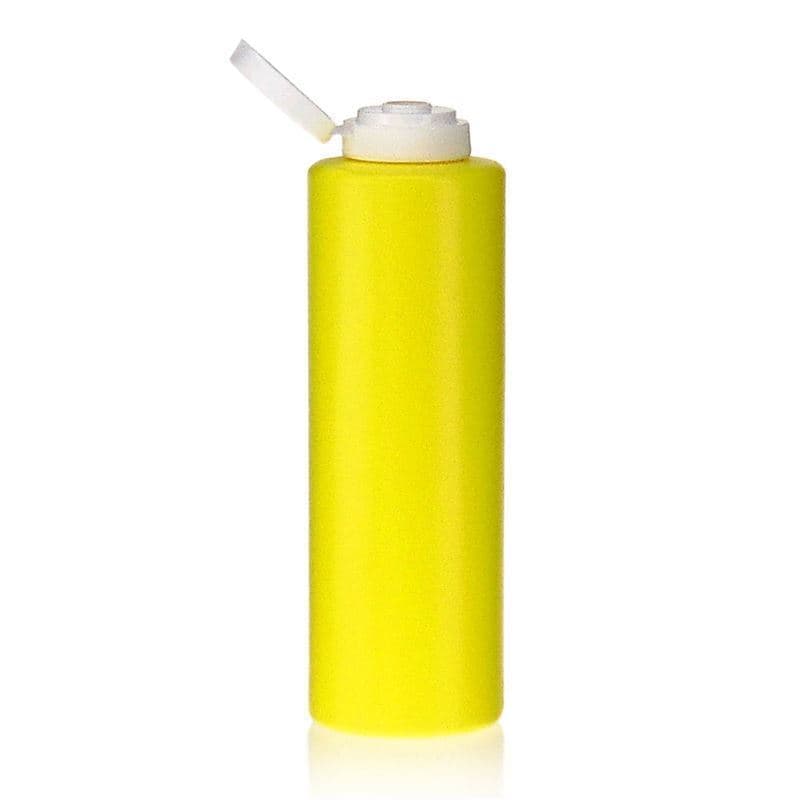 Lahev na omáčku 500 ml , plast LDPE, žlutá, uzávěr: GPI 38/400