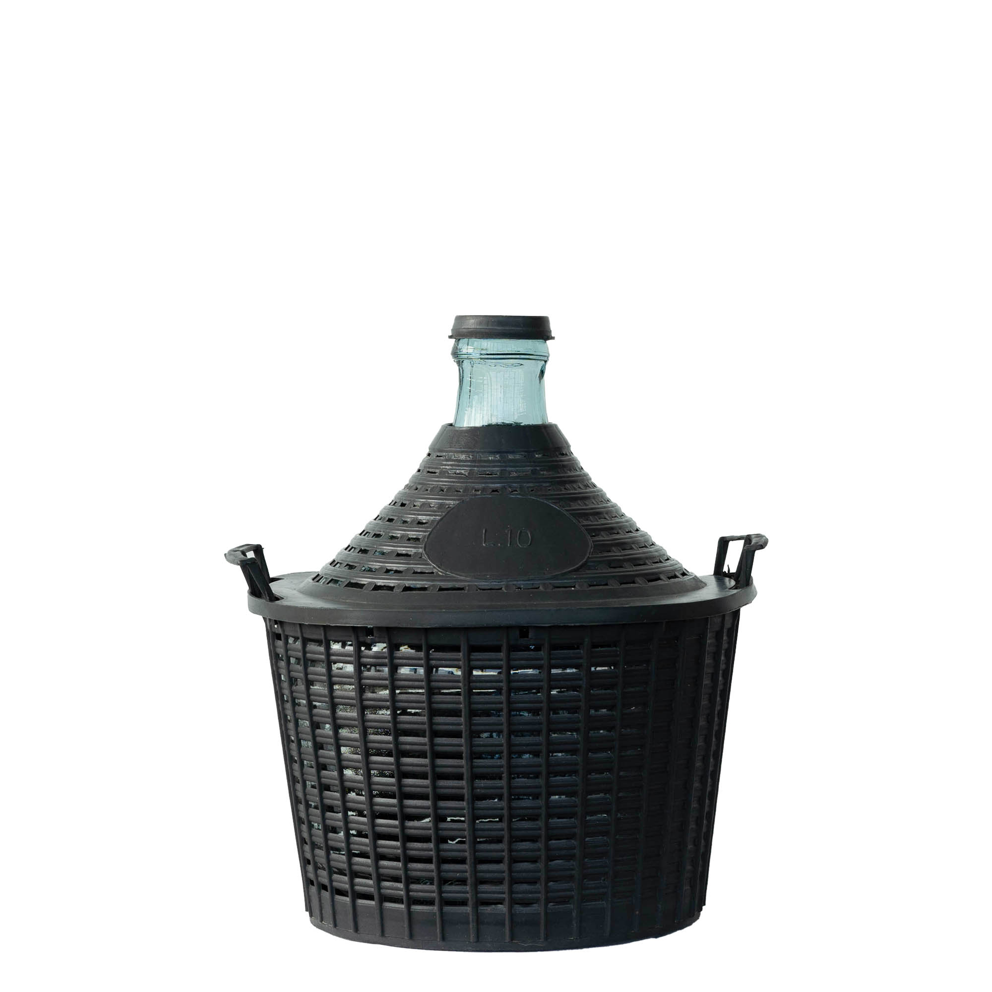 10 l balónová láhev s úzkým hrdlem, sklo, hrdlo: nasazovací víčko