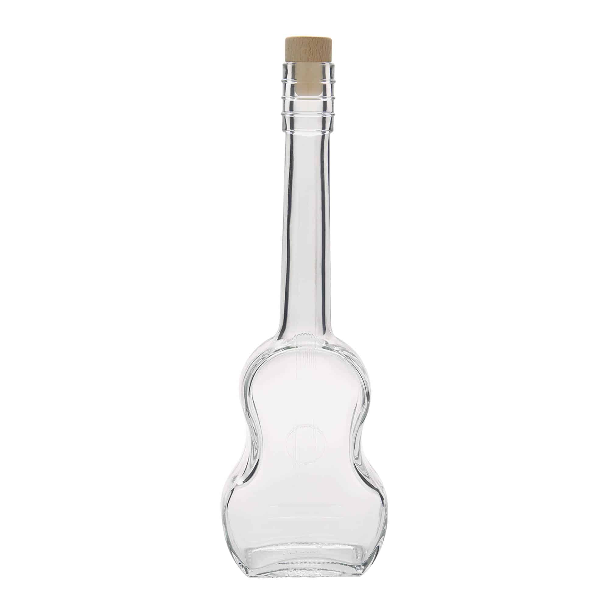 Skleněná lahev 500 ml 'Kytara', uzávěr: korek