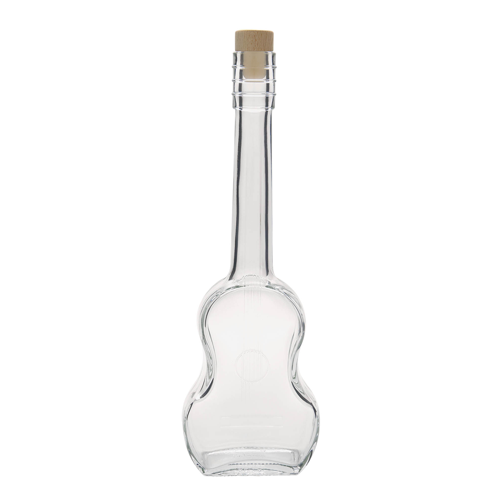 500 ml skleněná láhev 'Kytara', hrdlo: korek