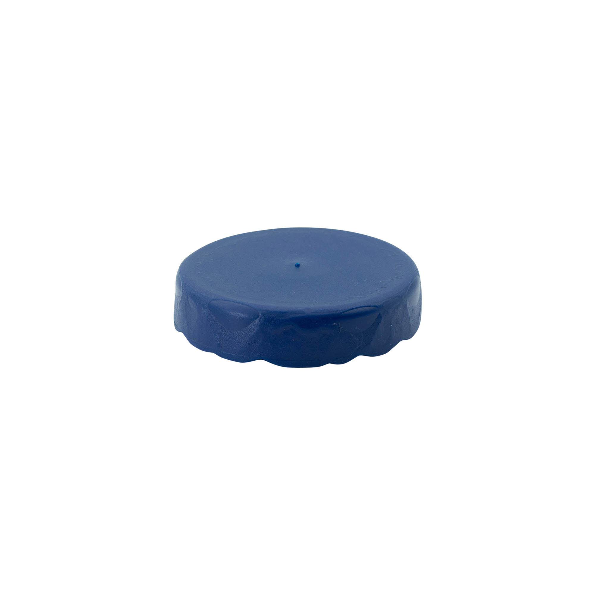 Víčko na hrnec s úzkým hrdlem z keramiky, plast HDPE, modré