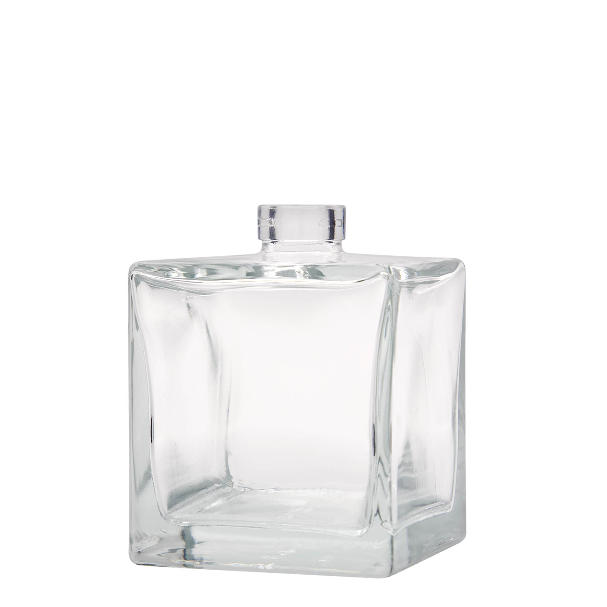 500 ml skleněná láhev 'Cube', čtvercová, hrdlo: korek