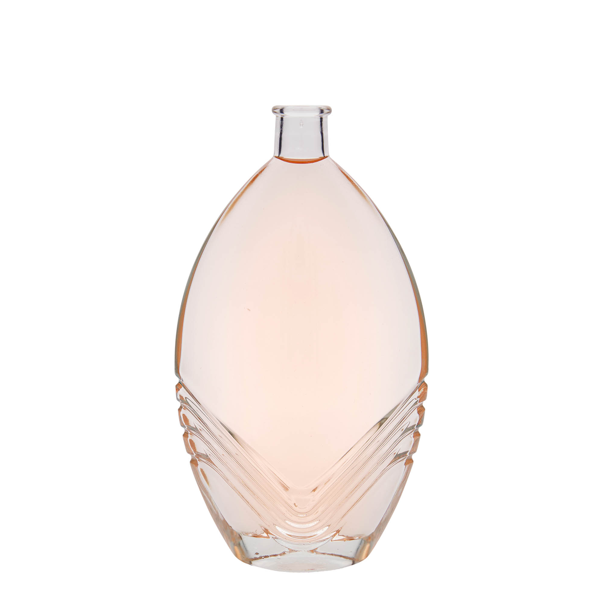 500 ml skleněná láhev „Florence“, oválná, hrdlo: korek