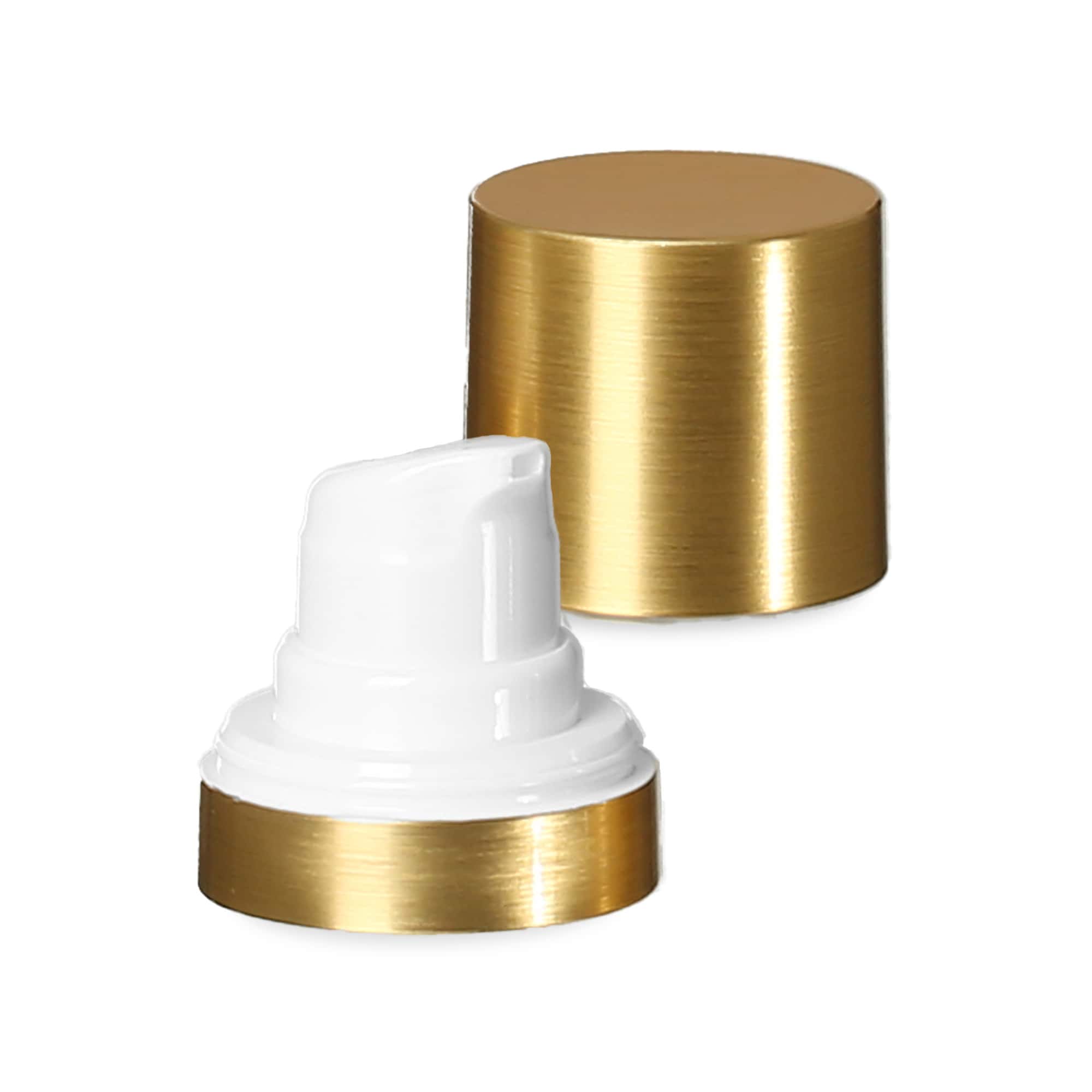 Airless hlava Micro zlatý okraj + bílý, lesklý kryt konektoru