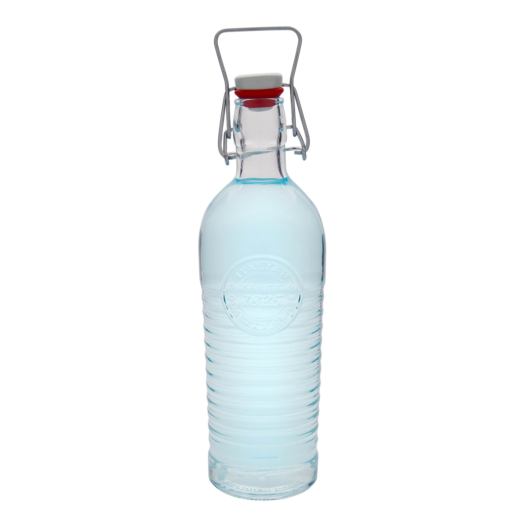 1.200 ml skleněná láhev „Officina 1825“, hrdlo: uzávěr s pákou