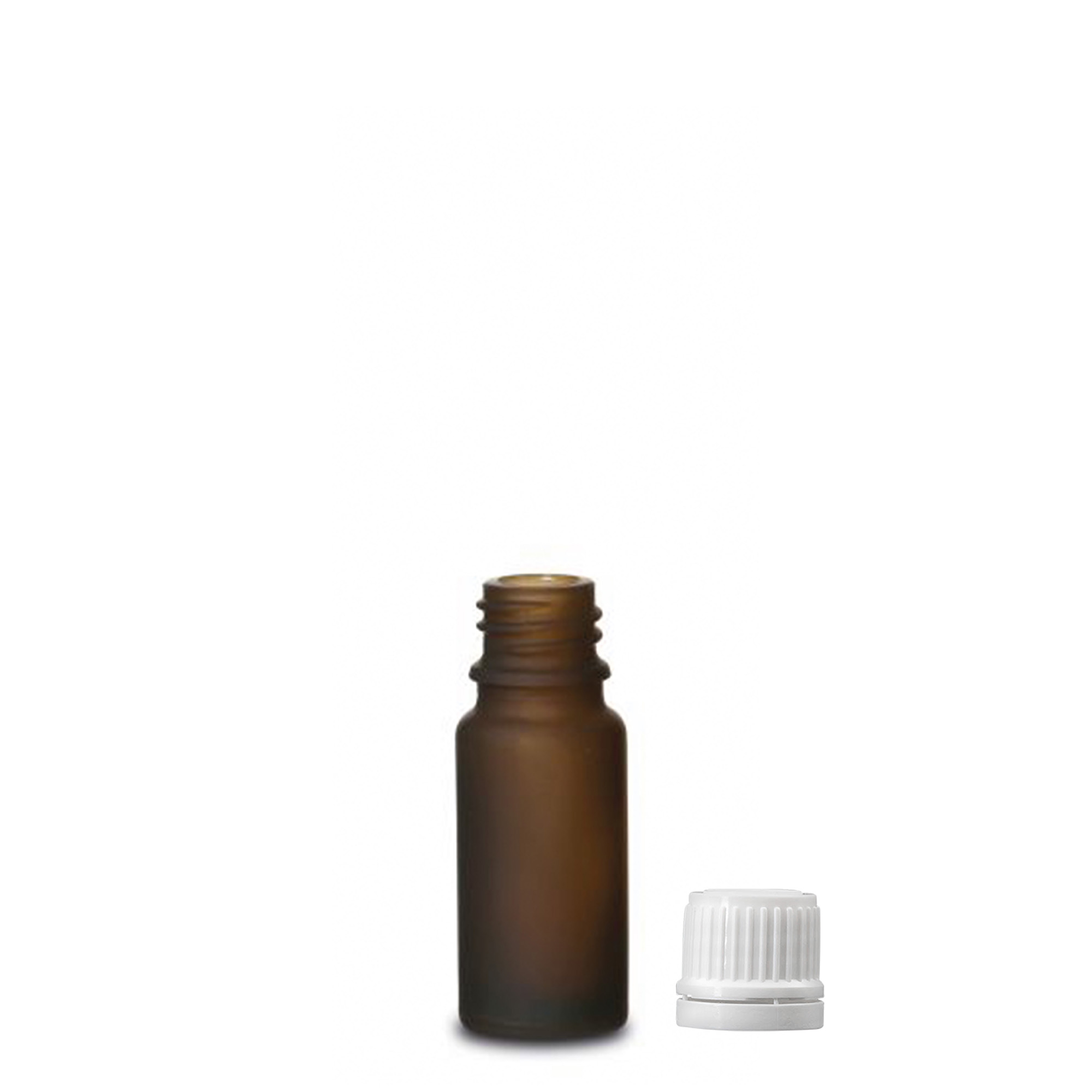 10 ml lékovka, sklo, hnědá matná, hrdlo: DIN 18