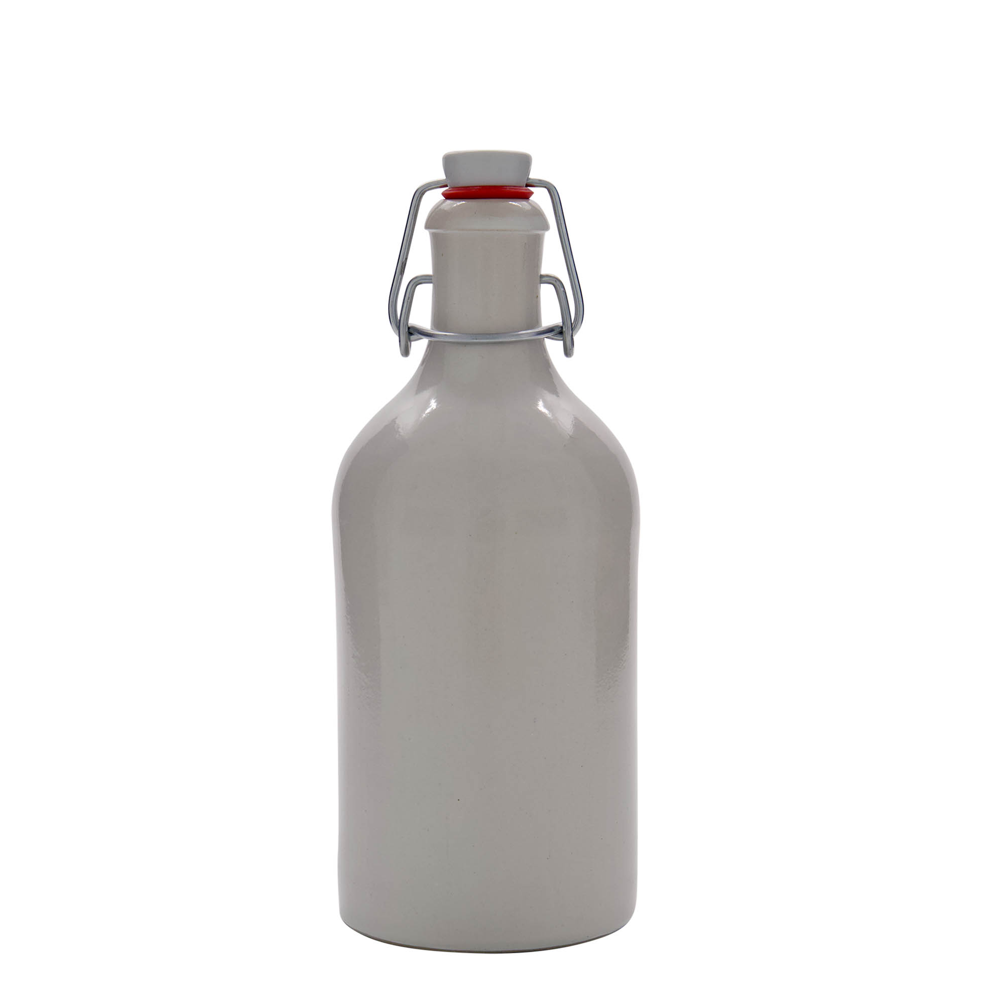 500 ml keramický džbán, kamenina, bílý, hrdlo: uzávěr s pákou
