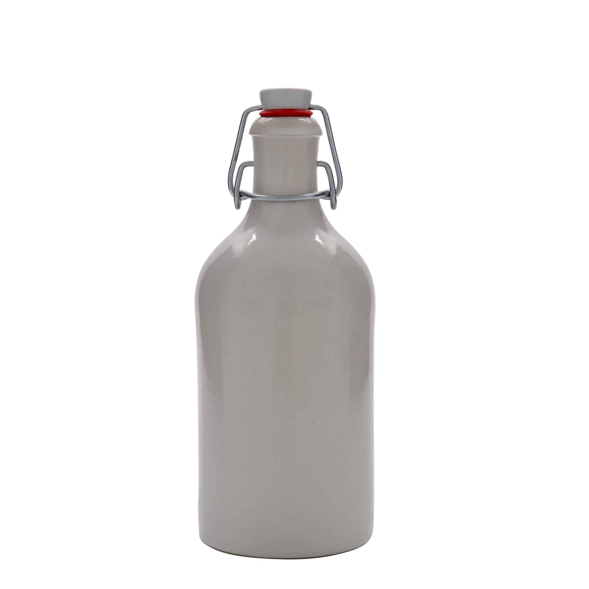 500 ml keramický džbán, kamenina, bílý, hrdlo: uzávěr s pákou